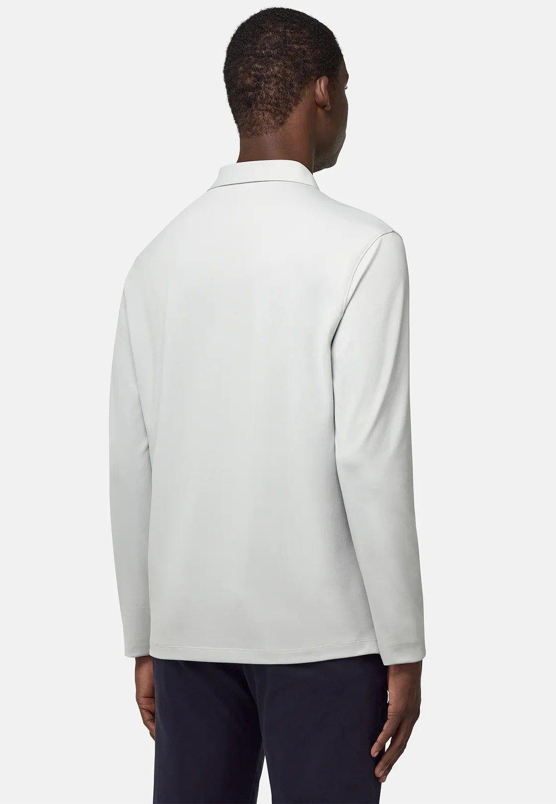S. Cafe High-Performance Pique Polo Shirt White, , large image number 2