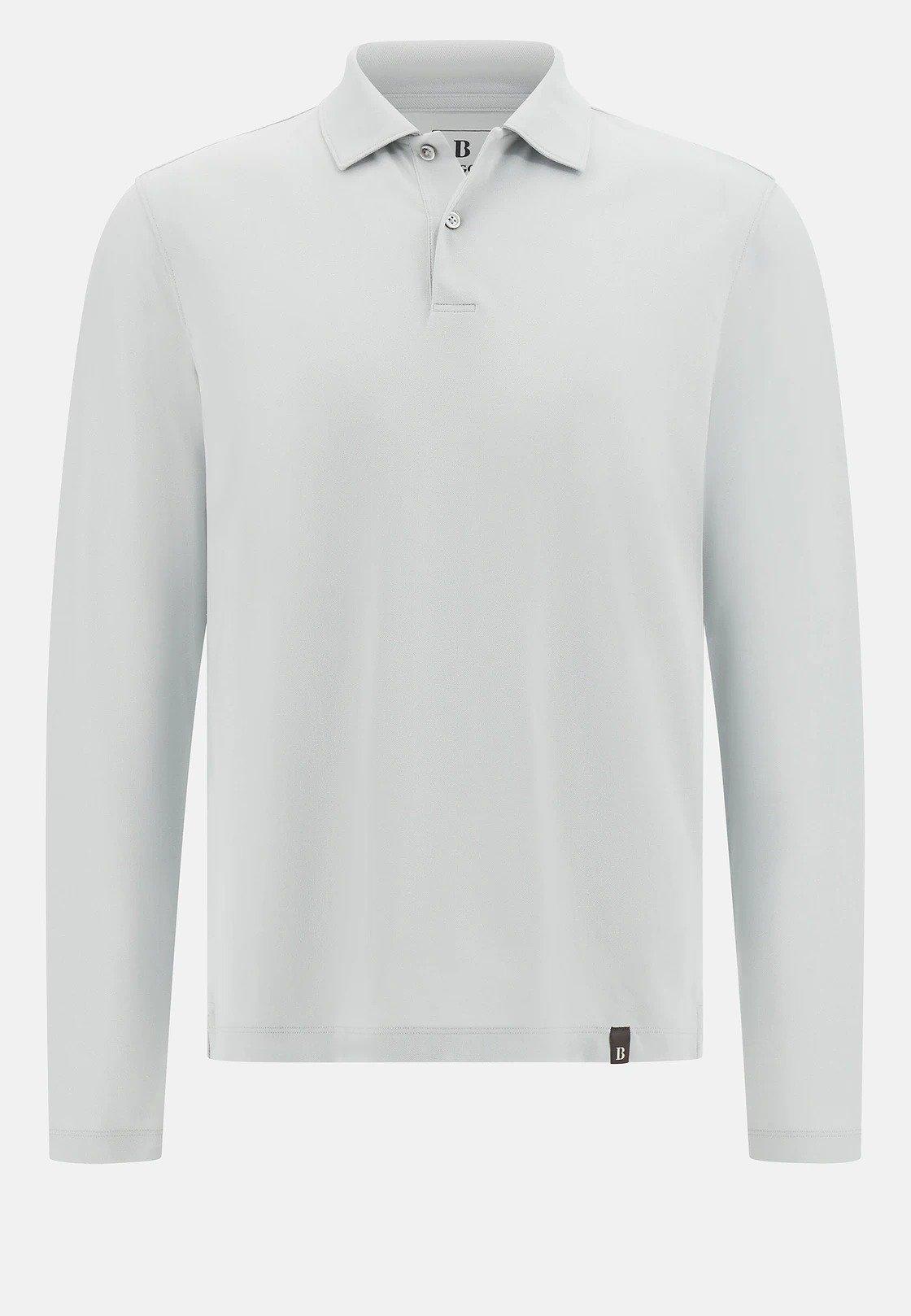 S. Cafe High-Performance Pique Polo Shirt White, , large image number 4
