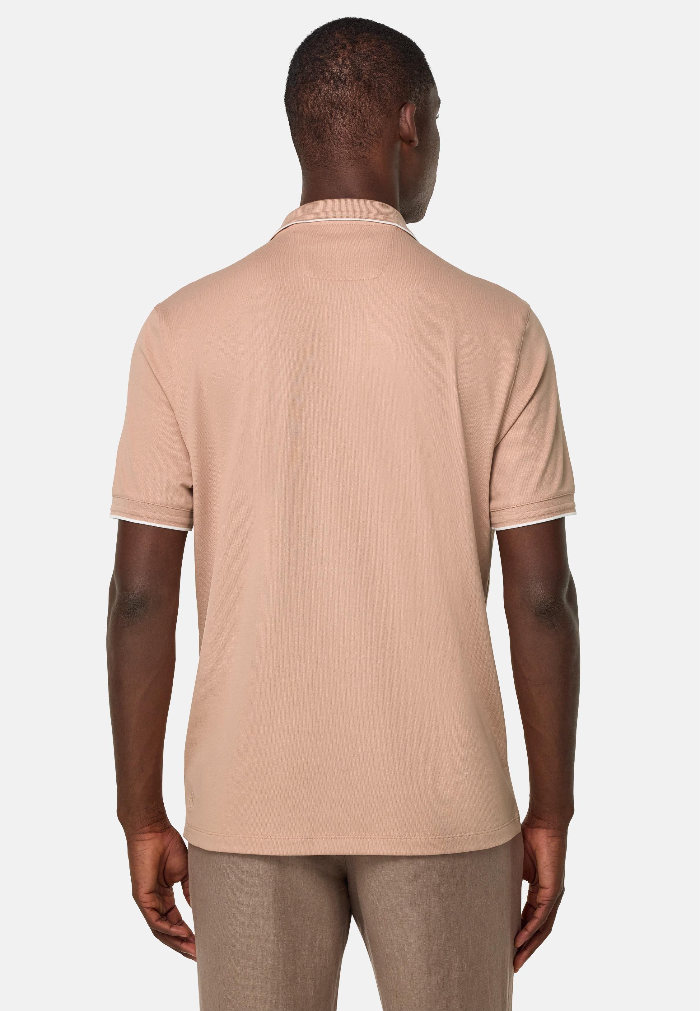 S.Cafe High-Performance Pique Polo Shirt Pink, , large image number 1
