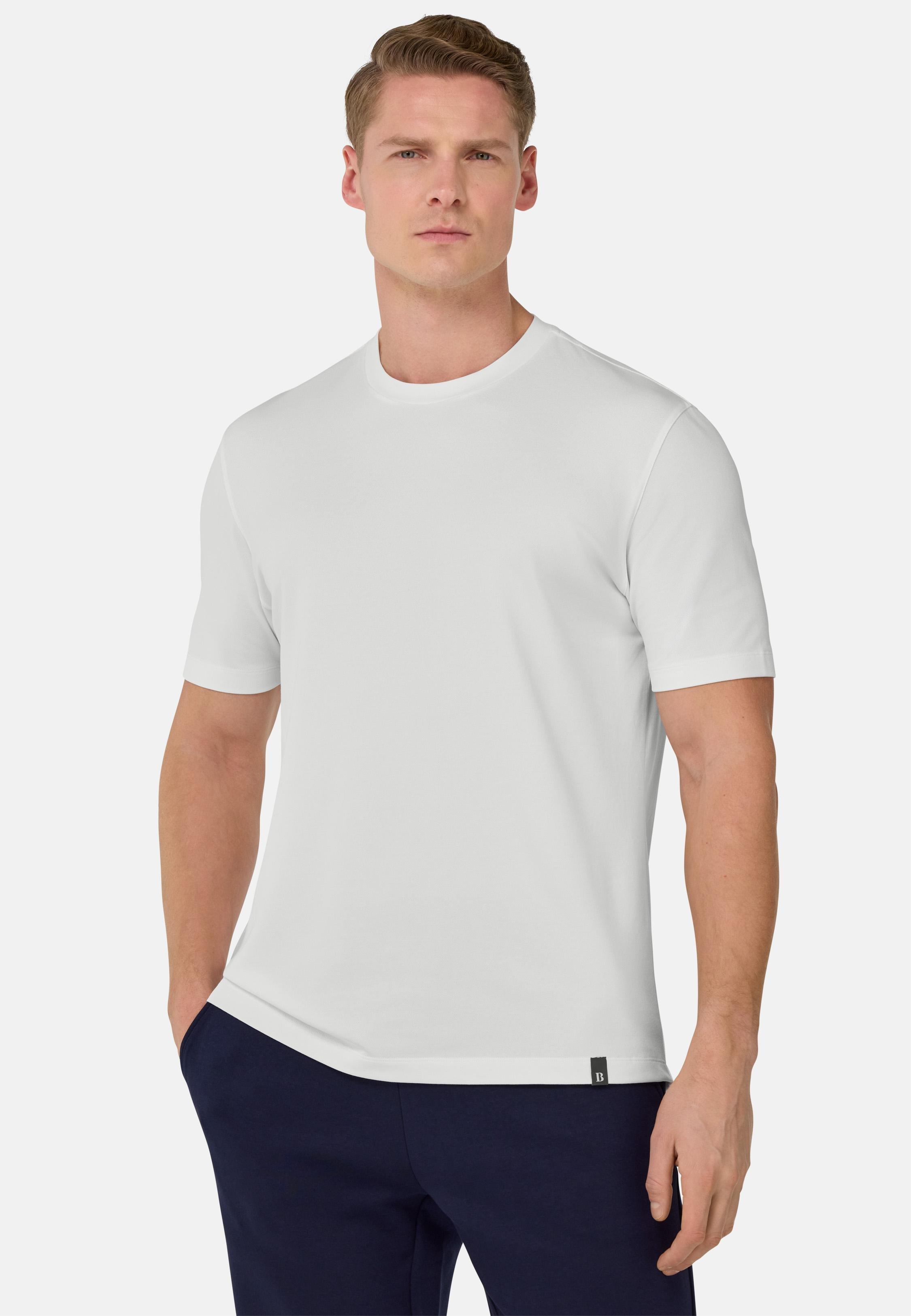 S. Cafe High-Performance Pique T-Shirt White, , large image number 1