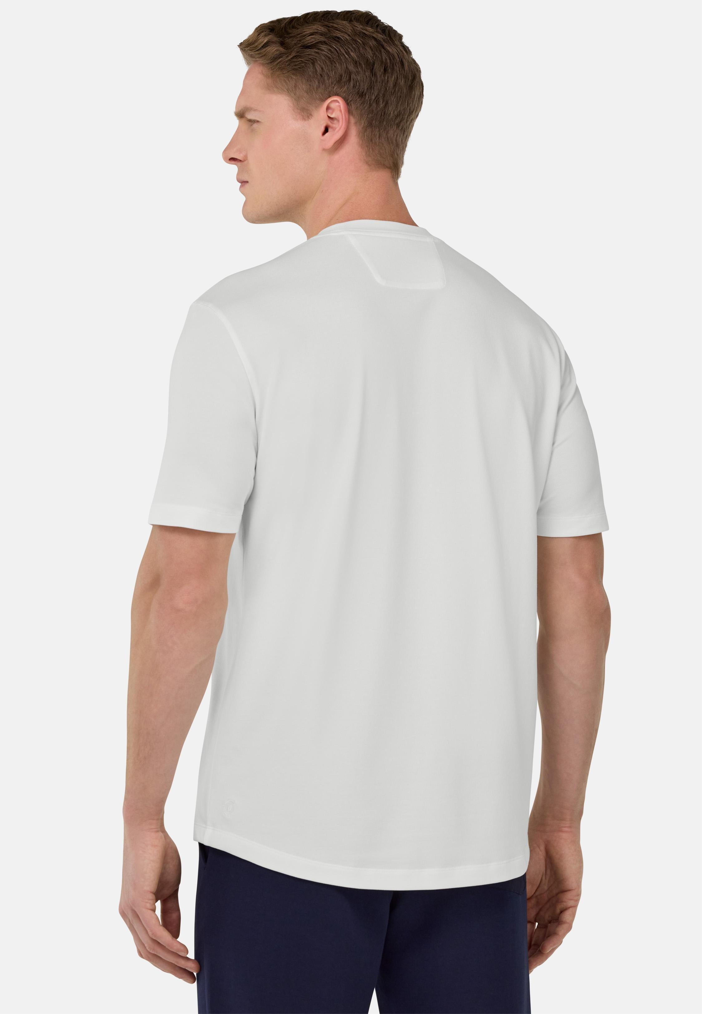 S. Cafe High-Performance Pique T-Shirt White, , large image number 3