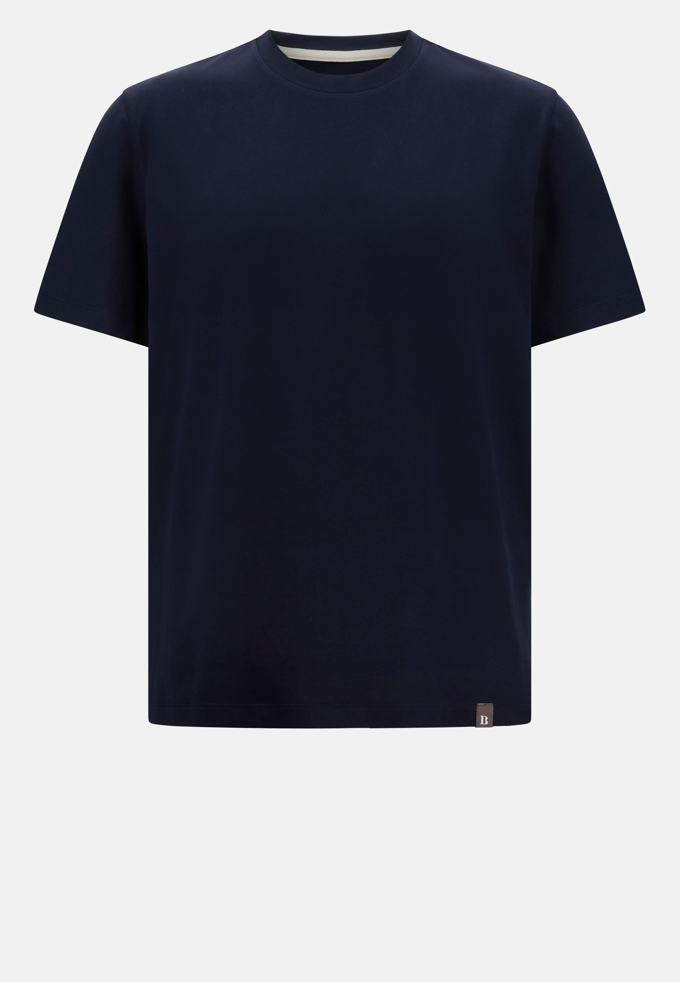Navy Solid Basic Casual T-Shirt, , large image number 5