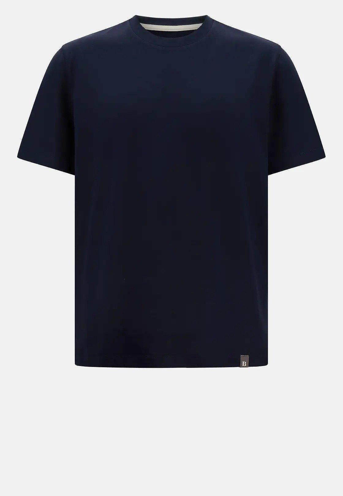 Navy Solid Basic Casual T-Shirt, , large image number 6