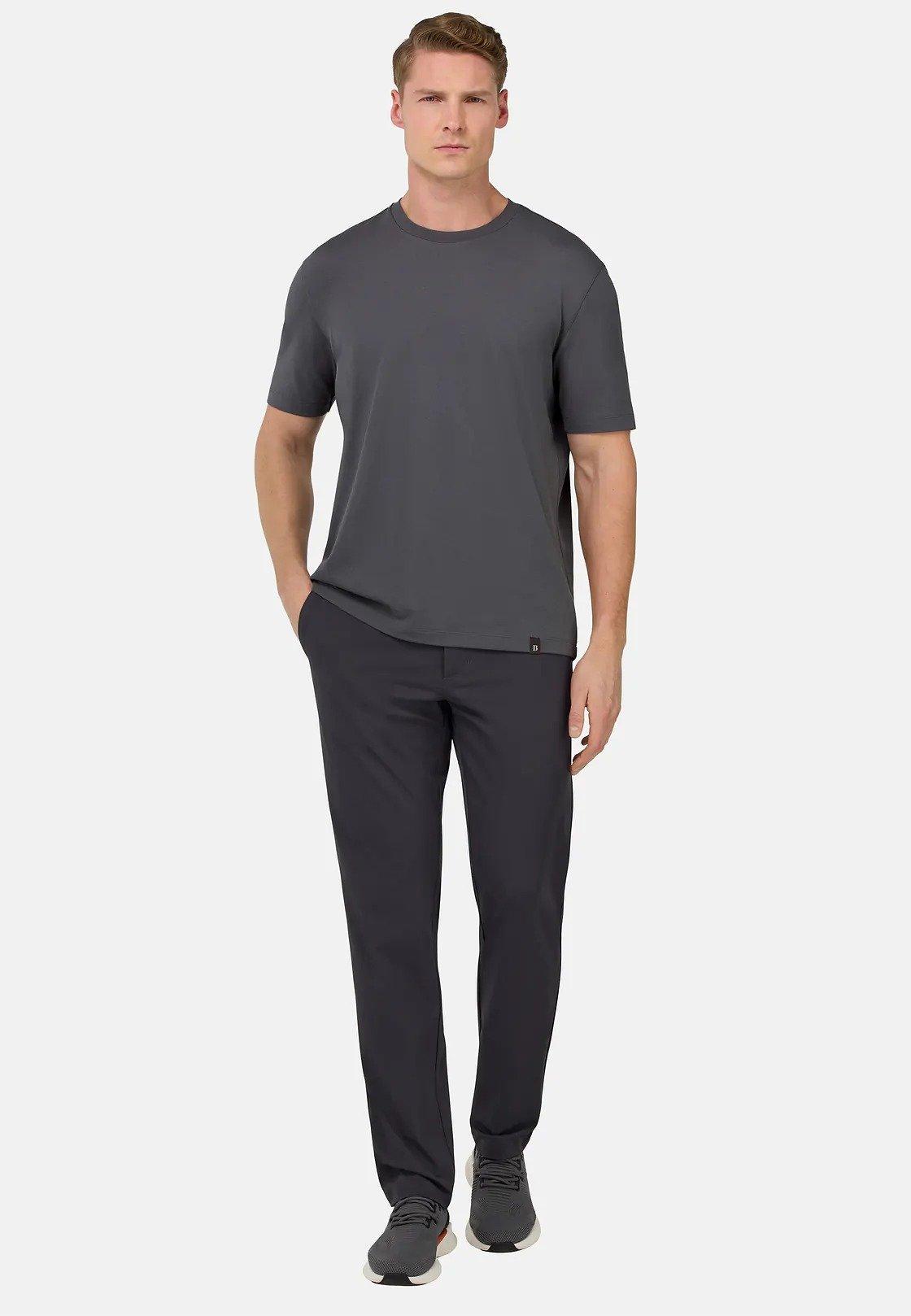 S. Cafe High-Performance Pique T-Shirt Grey, , large image number 0