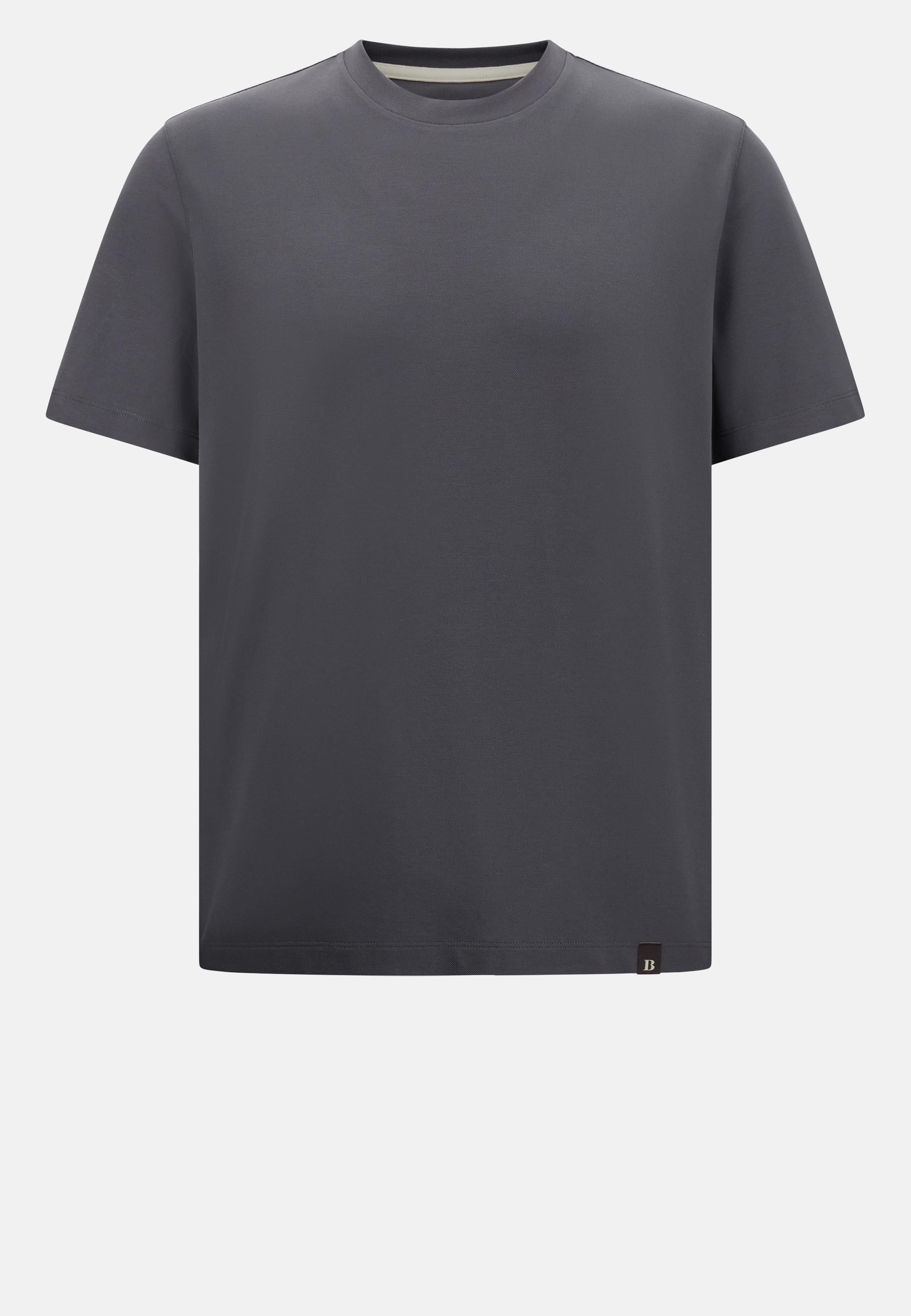 S. Cafe High-Performance Pique T-Shirt Grey, , large image number 5