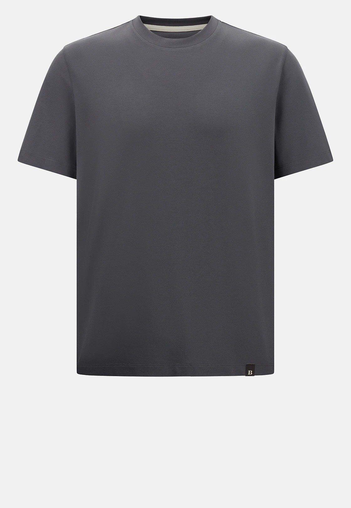 Grey High-Performance Pique T-Shirt, , large image number 6