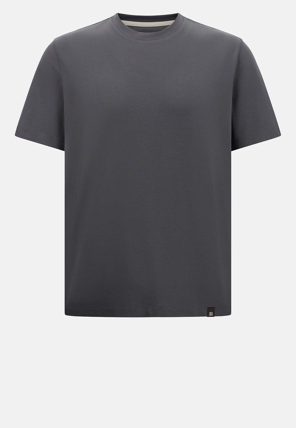 S. Cafe High-Performance Pique T-Shirt Grey, , large image number 6