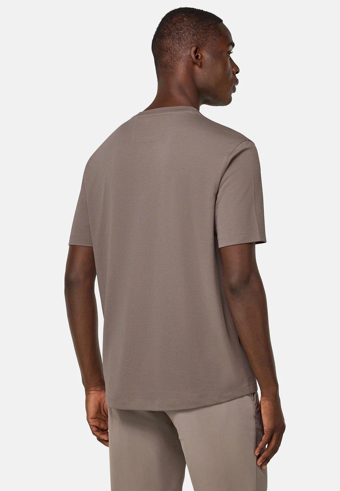 S.Cafe High-Performance Pique T-Shirt Brown, , large image number 2
