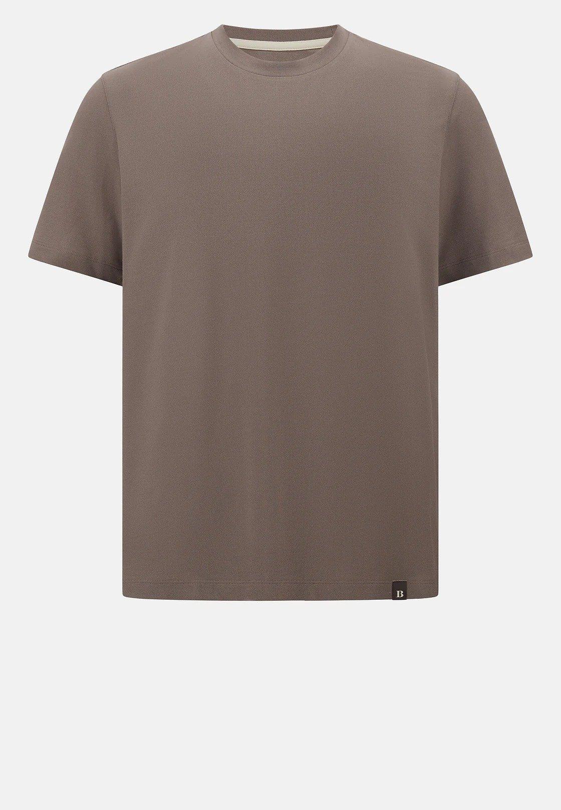 S.Cafe High-Performance Pique T-Shirt Brown, , large image number 3
