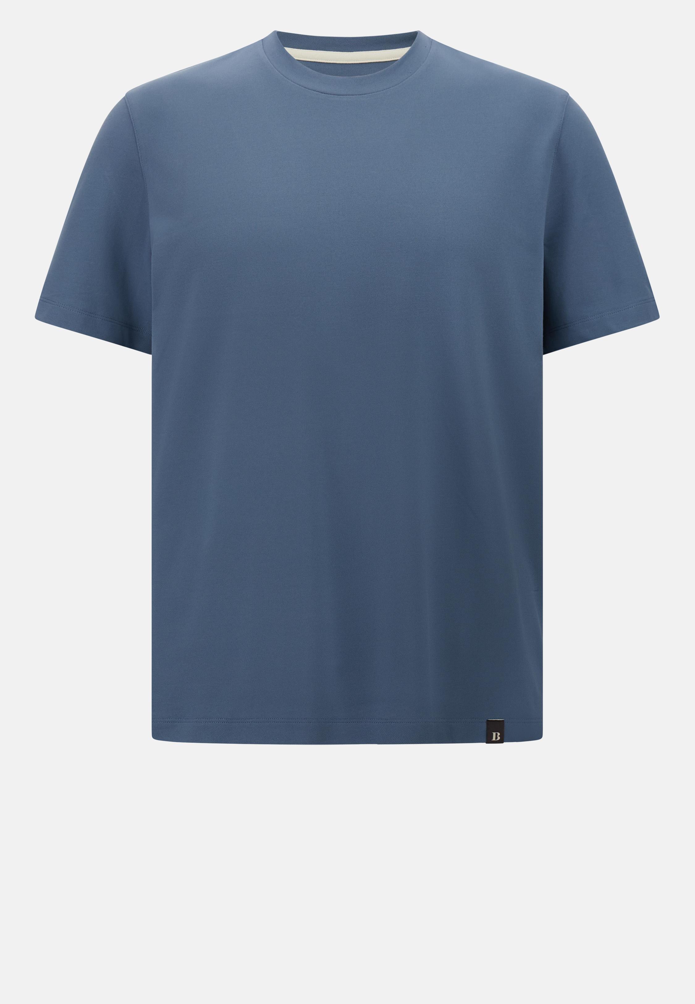 Blue High-Performance Pique T-Shirt, , large image number 5