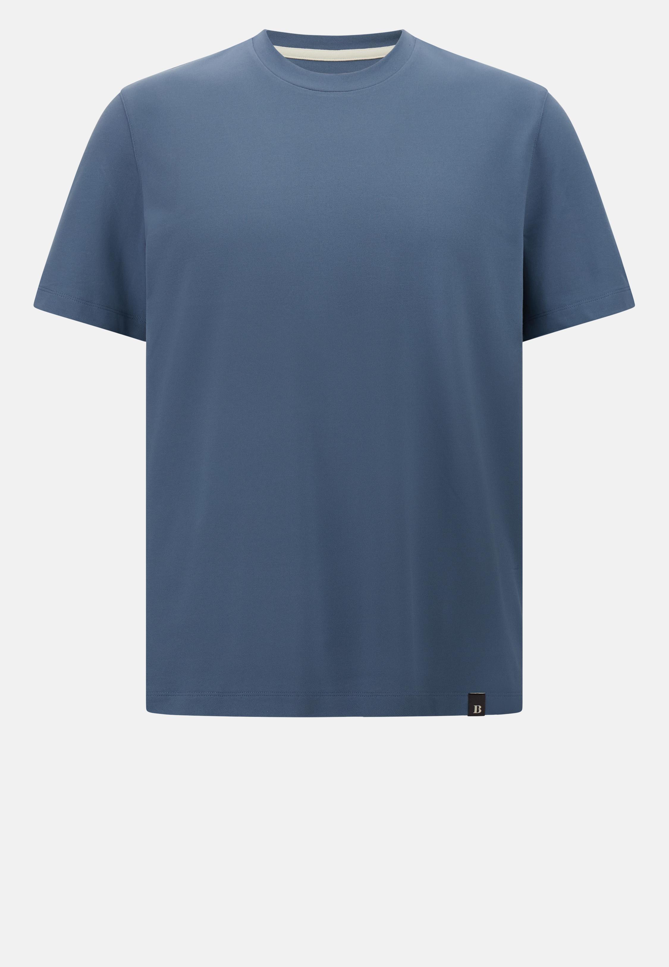 S. Cafe High-Performance Pique T-Shirt Blue, , large image number 5