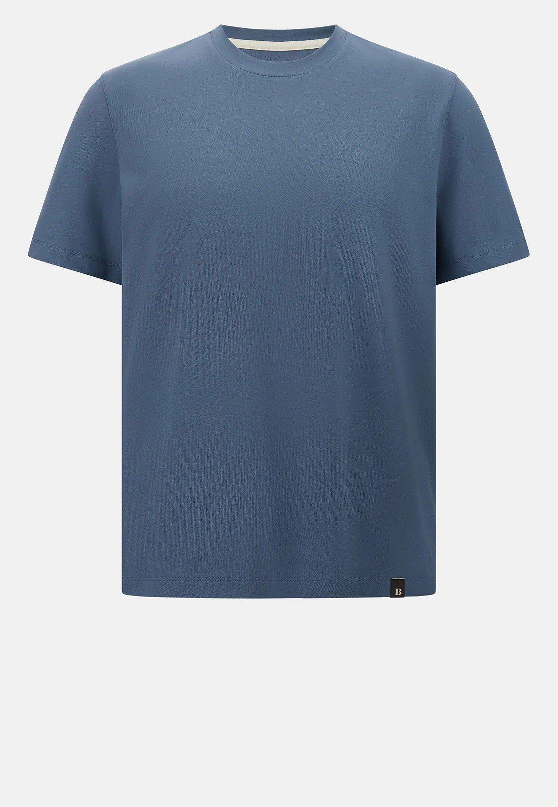 Blue High-Performance Pique T-Shirt, , large image number 6