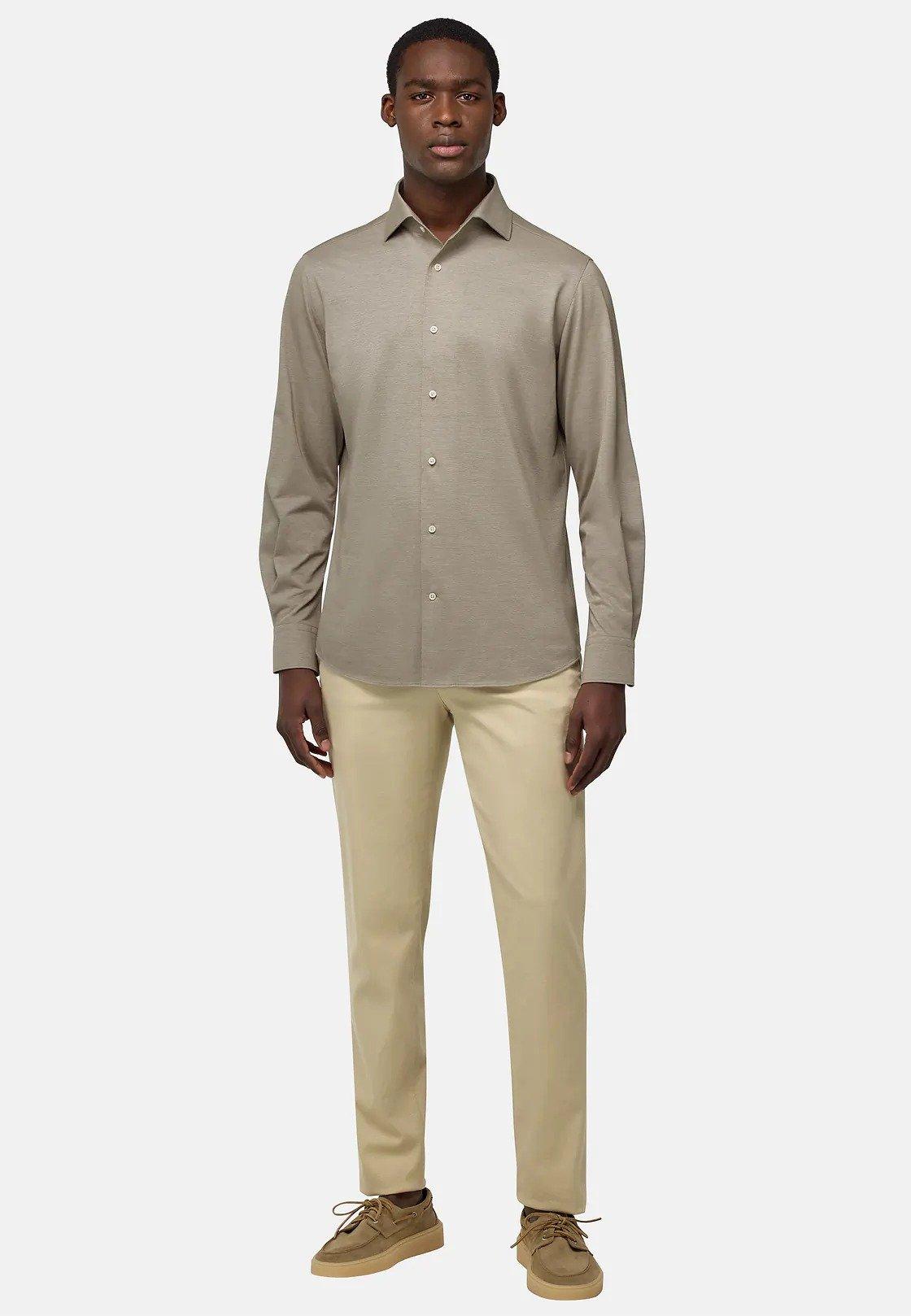 Beige Japanese Jersey Polo, , large image number 0