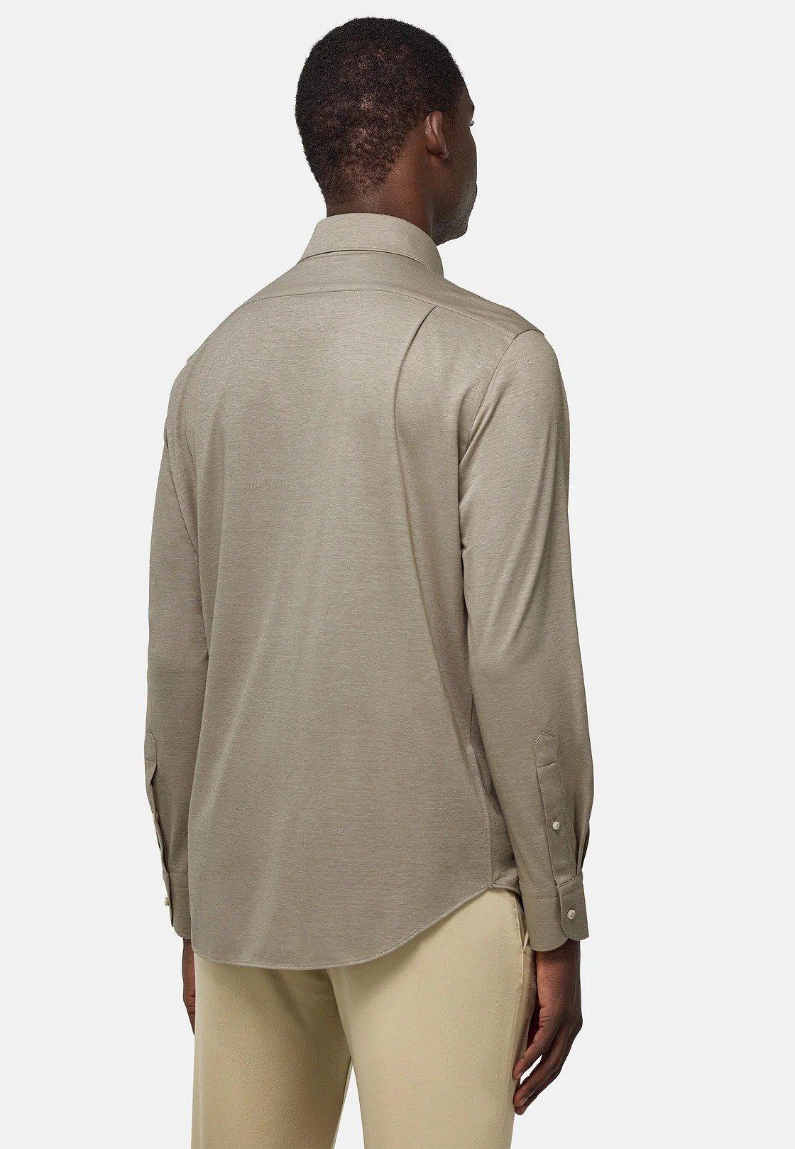 Regular Fit Japanese Jersey Polo Shirt Brown, , large image number 2