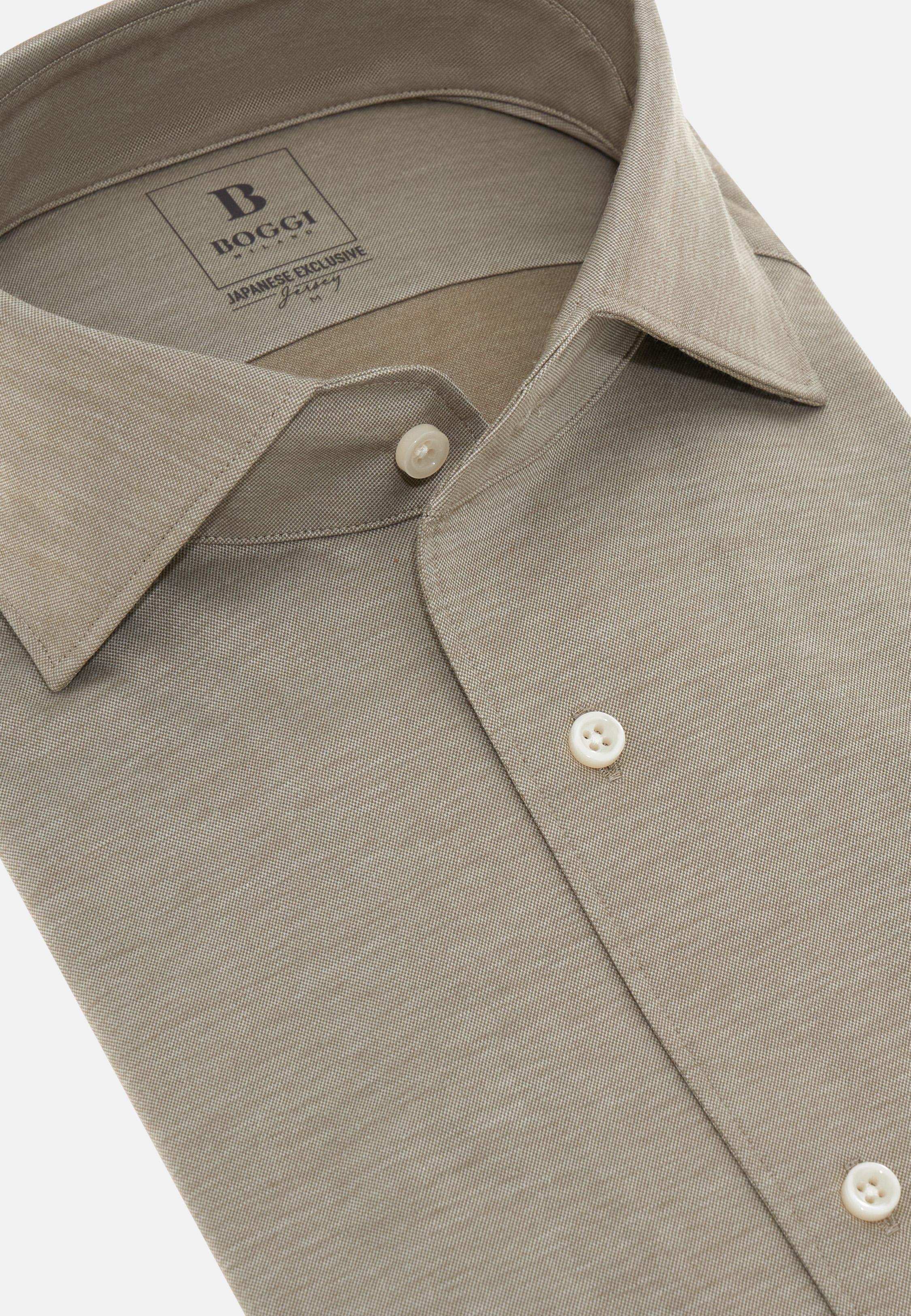 Beige Japanese Jersey Polo, , large image number 7