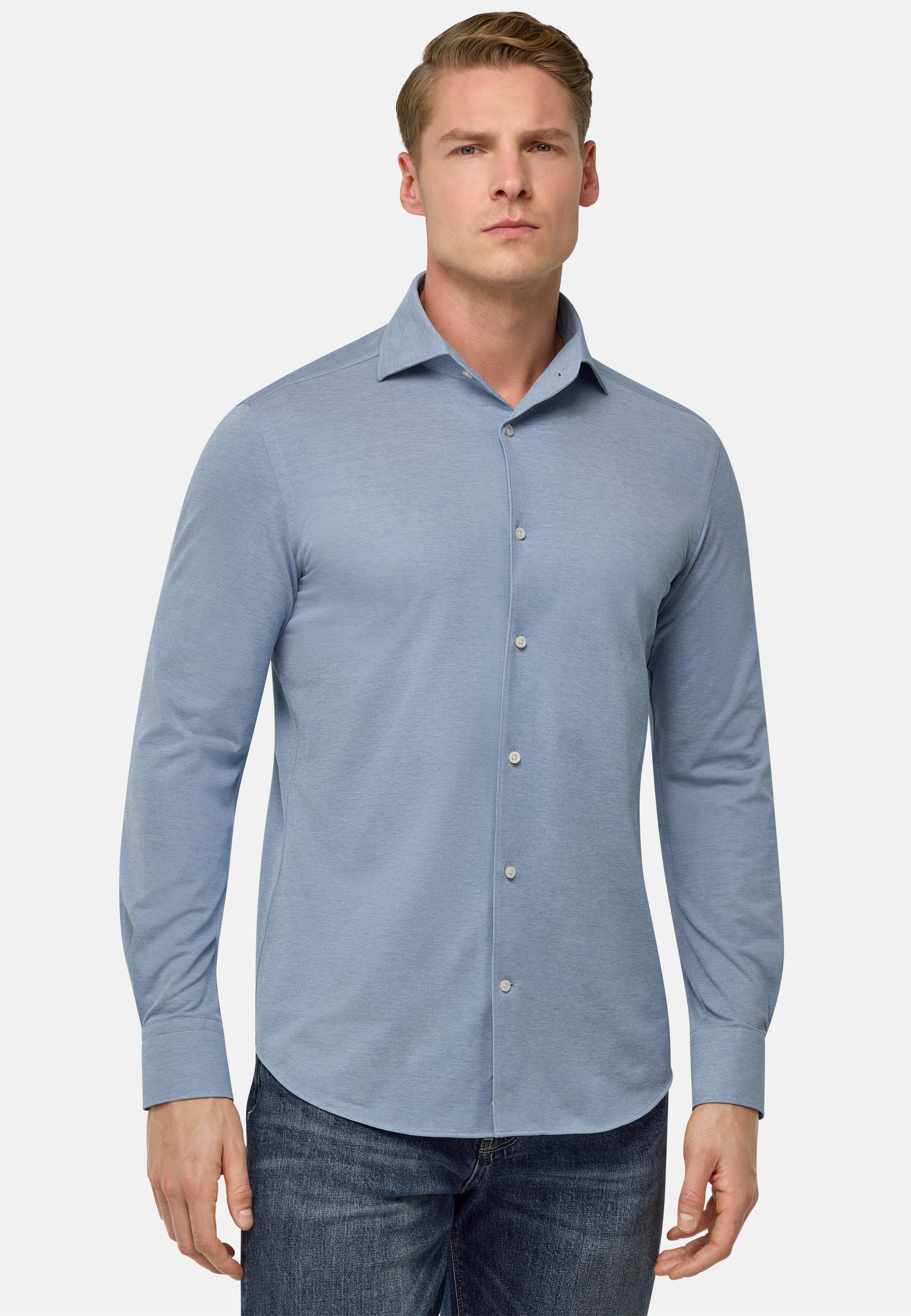 Blue Jersey Polo Shirt, , large image number 1