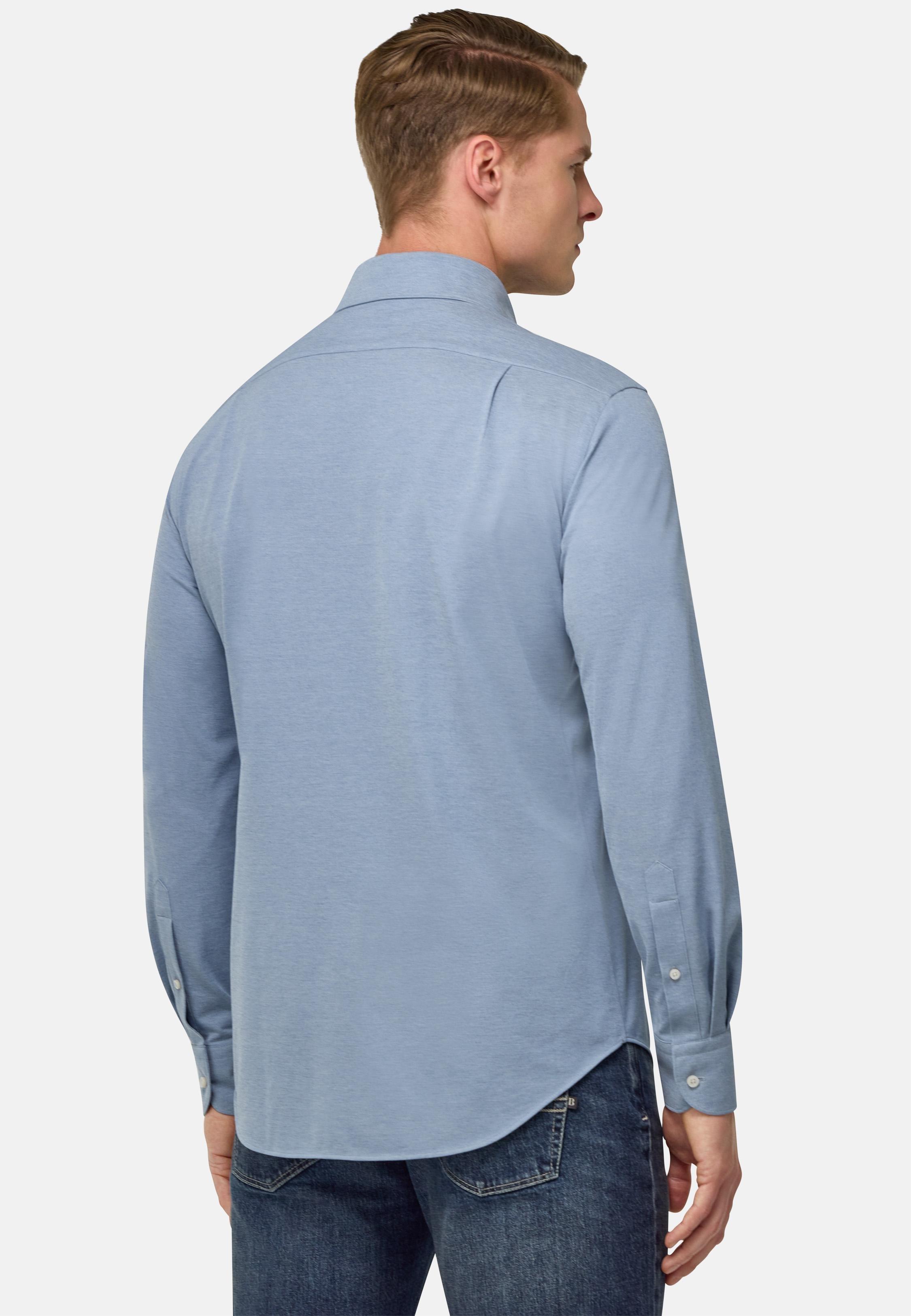 Blue Jersey Polo Shirt, , large image number 3