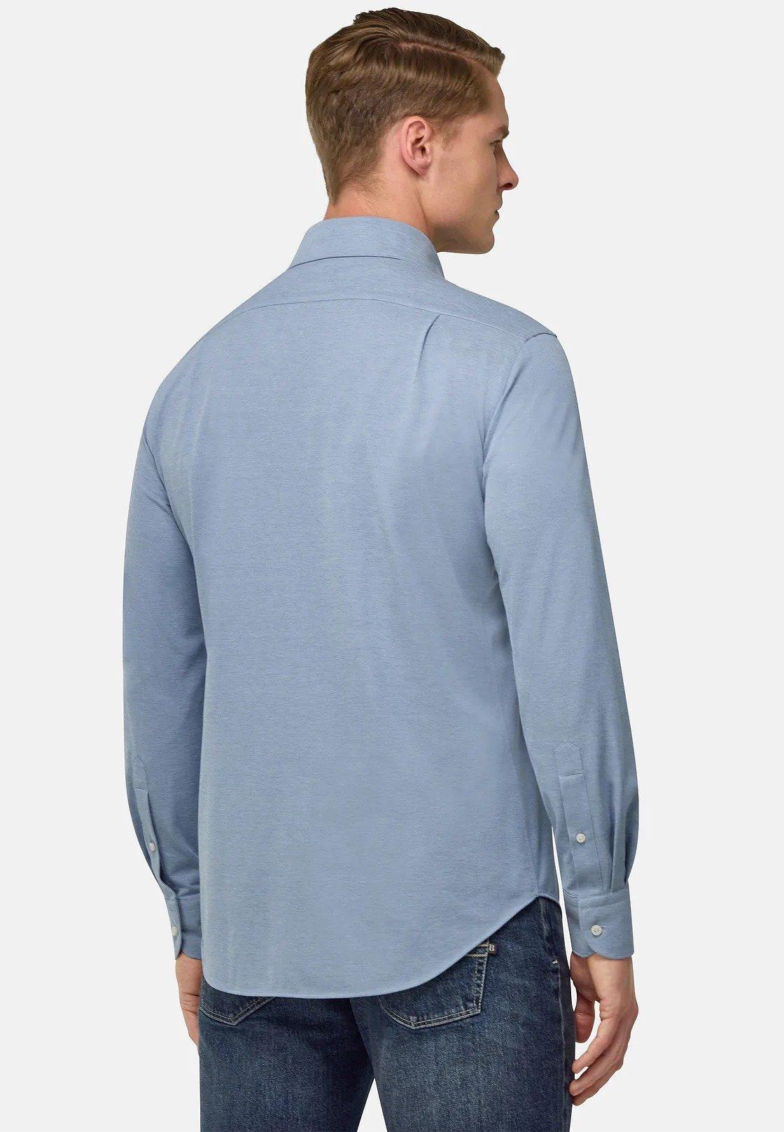 Blue Jersey Polo Shirt, , large image number 4