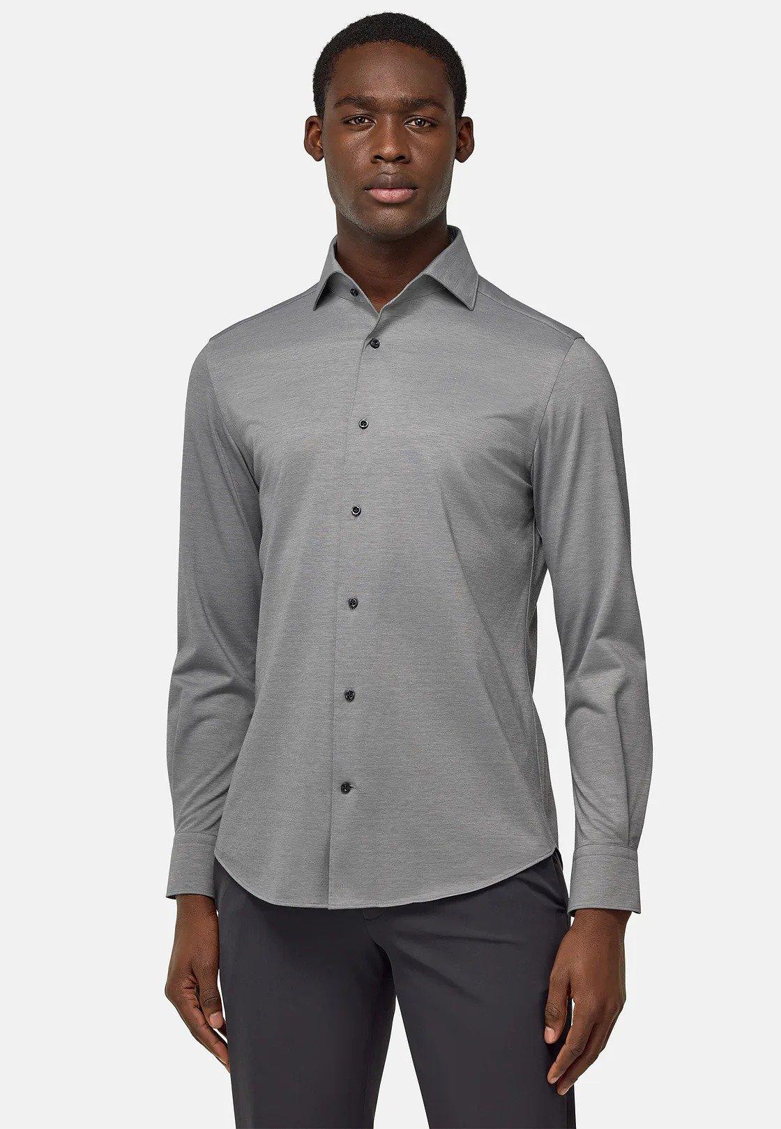 Grey Jersey Casual Polo, , large image number 2