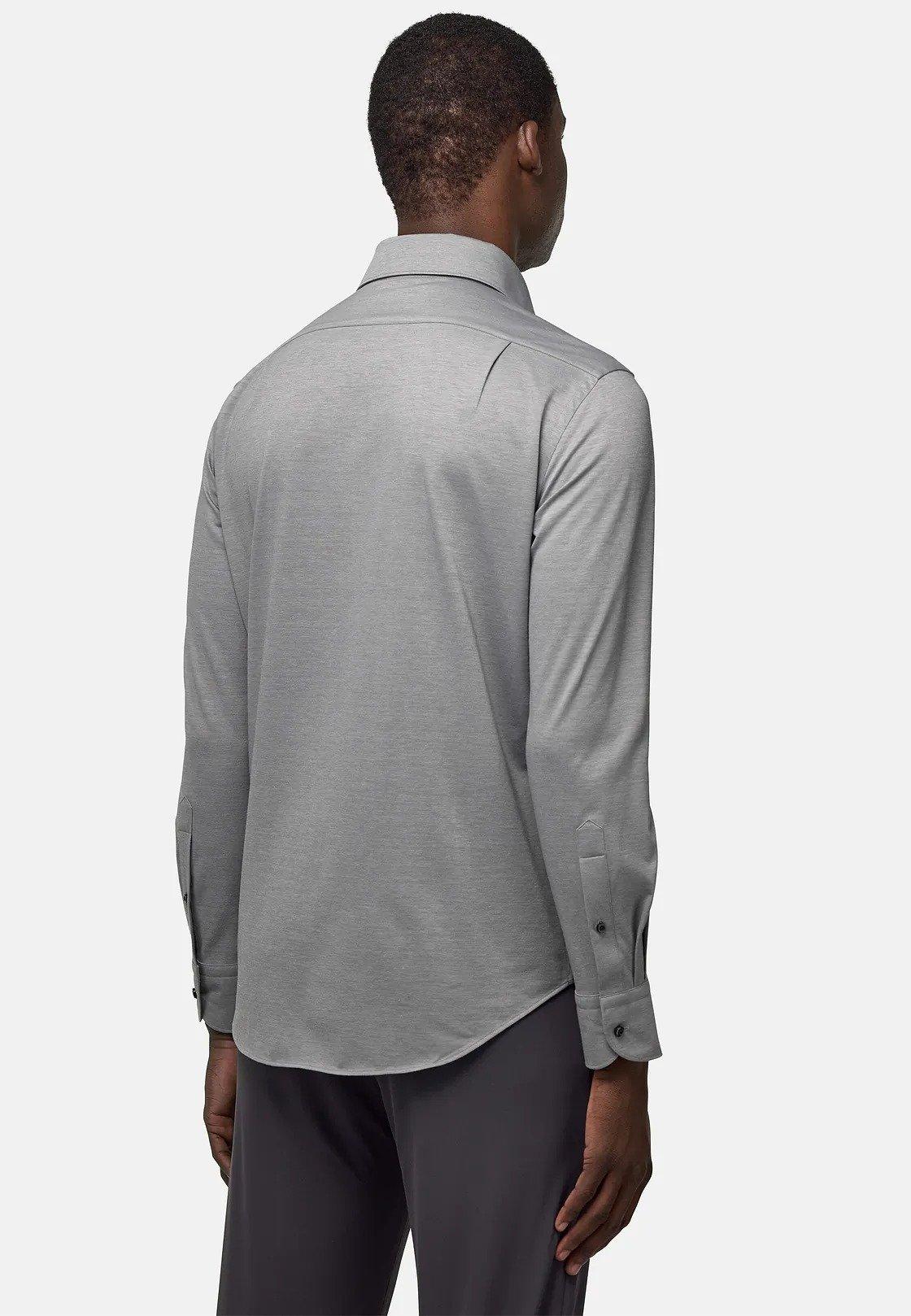 Grey Jersey Casual Polo, , large image number 4