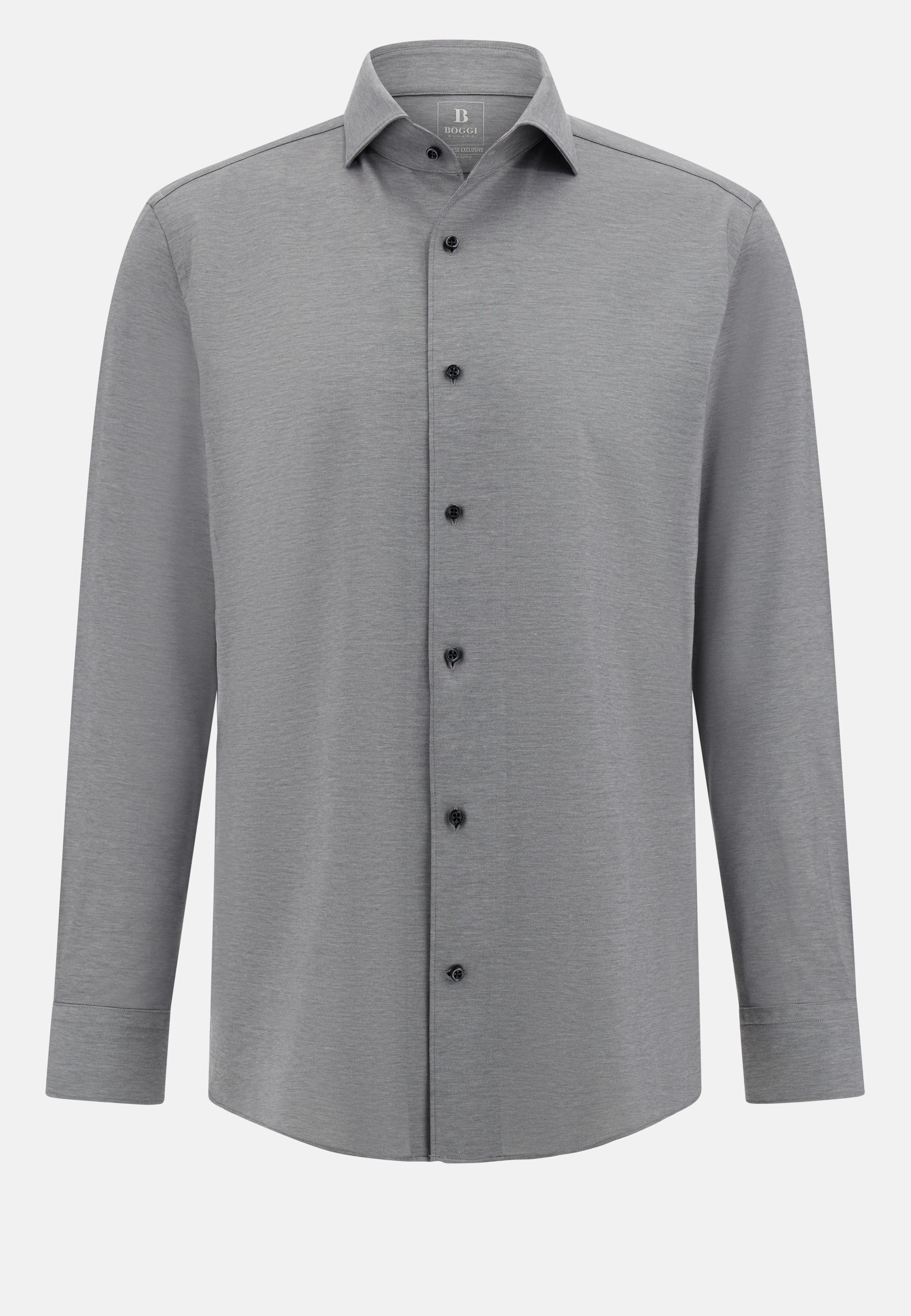Grey Jersey Casual Polo, , large image number 9