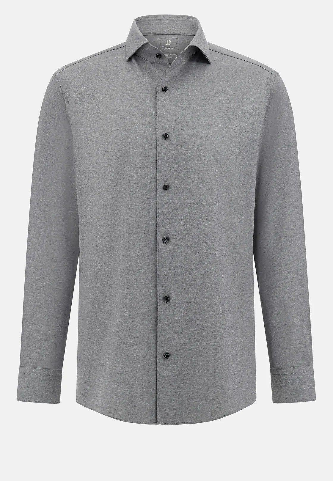 Grey Jersey Casual Polo, , large image number 10