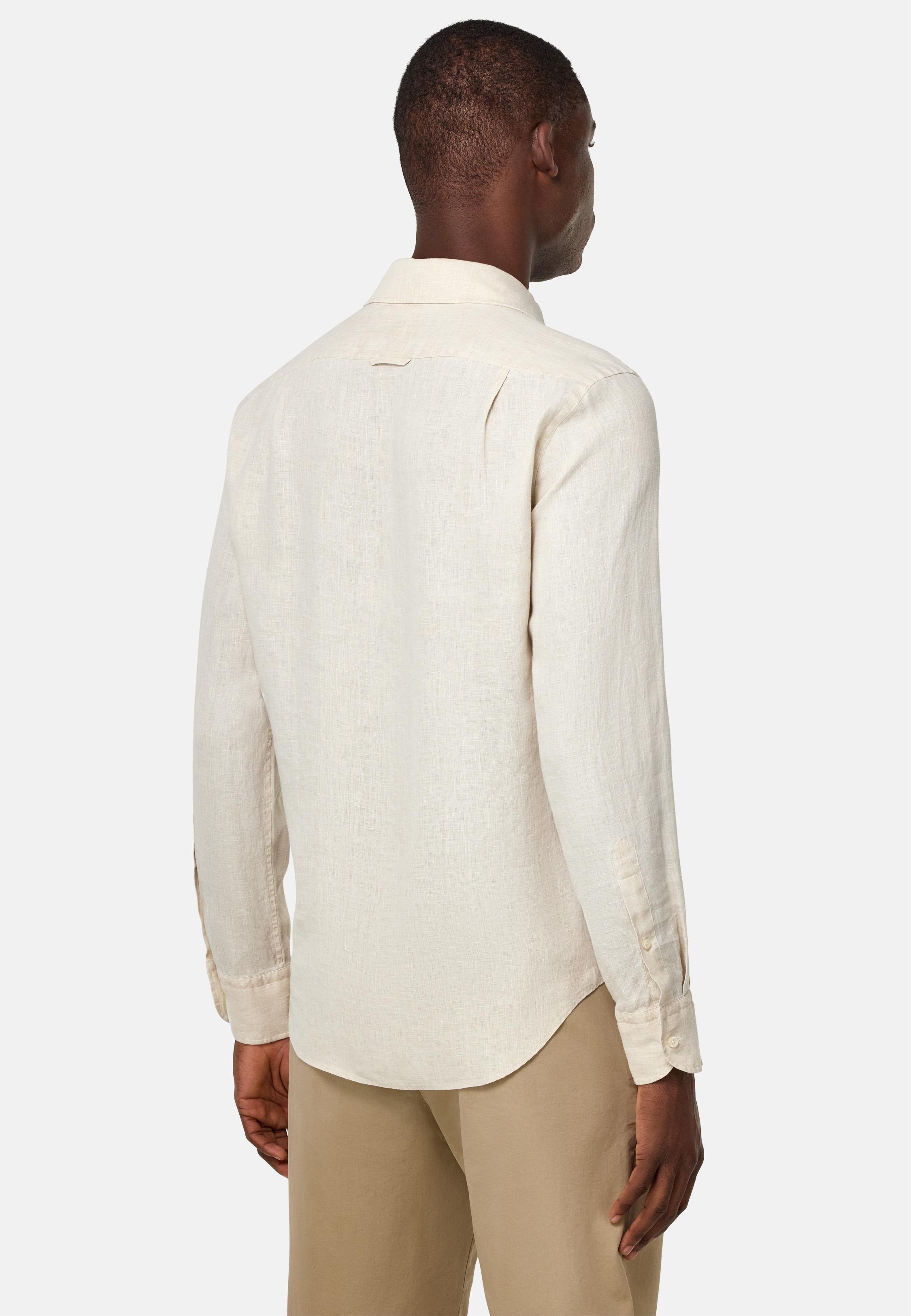 Regular Fit Linen Shirt Beige, , large image number 1