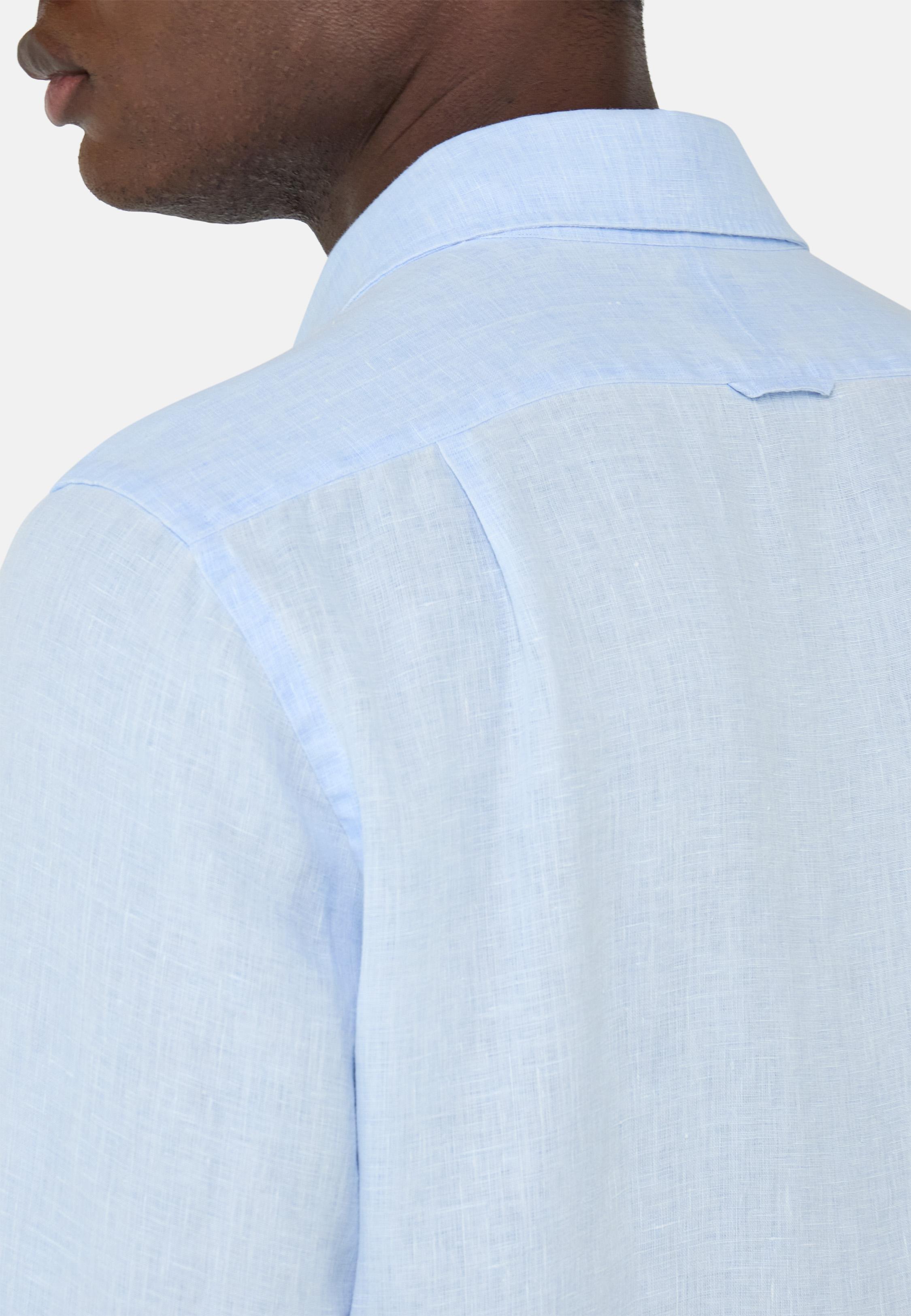 Regular Fit Linen Shirt Blue, , large image number 1