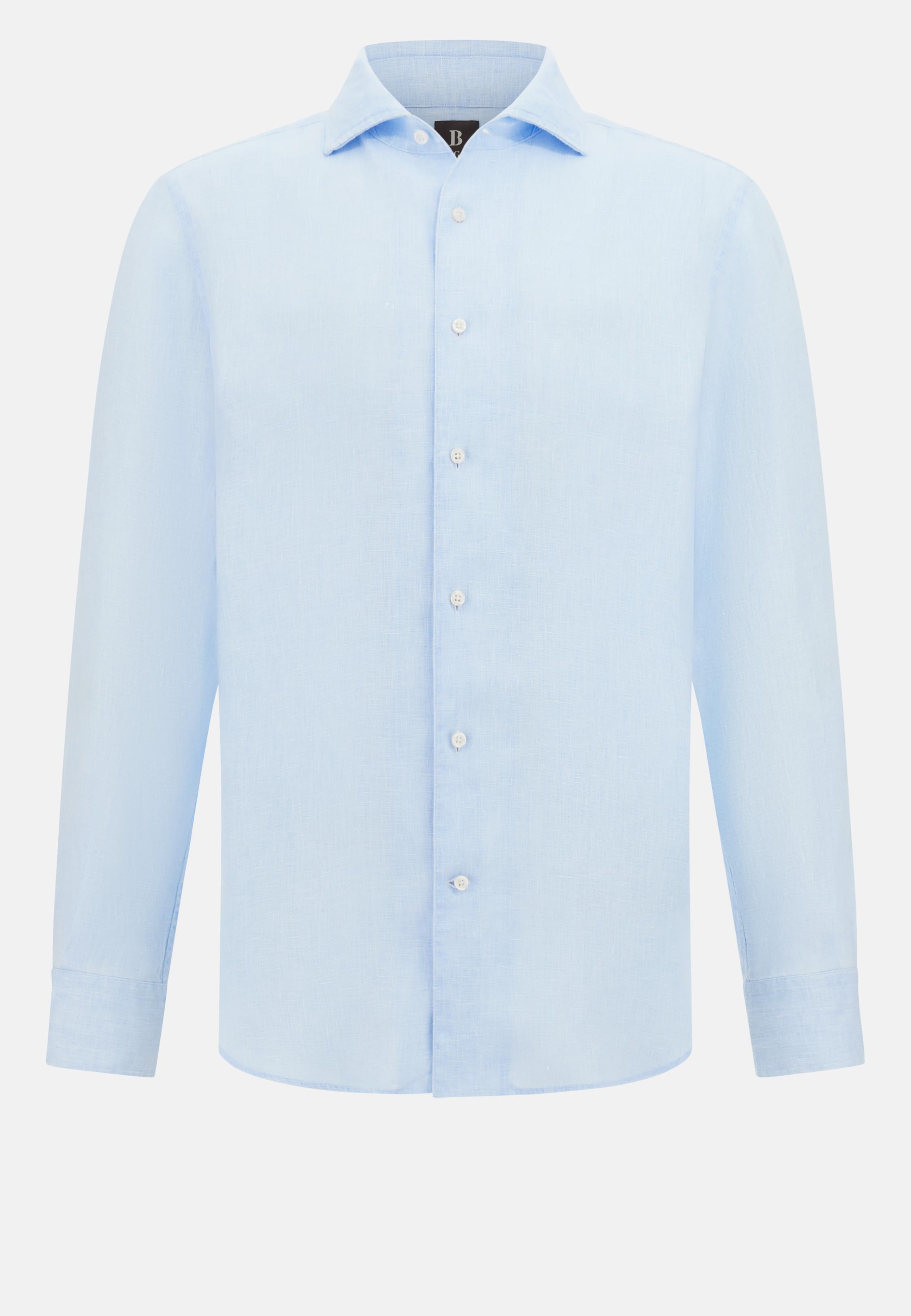 Regular Fit Linen Shirt Blue, , large image number 4