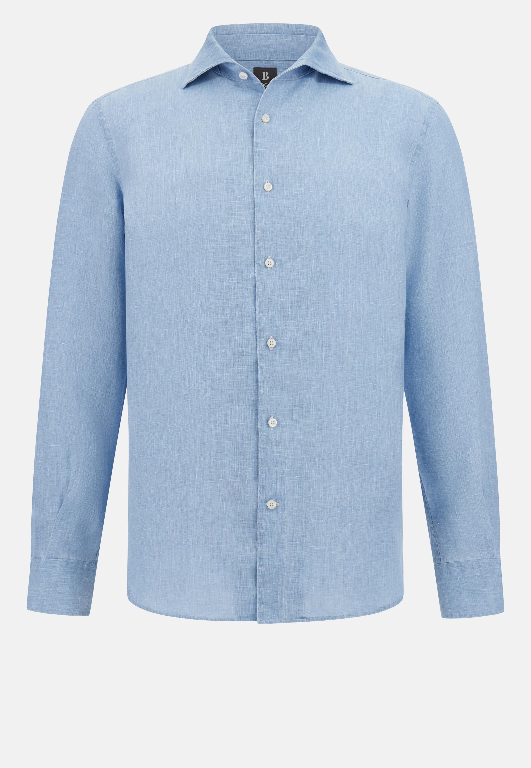 Regular Fit Linen Shirt Blue, , large image number 4