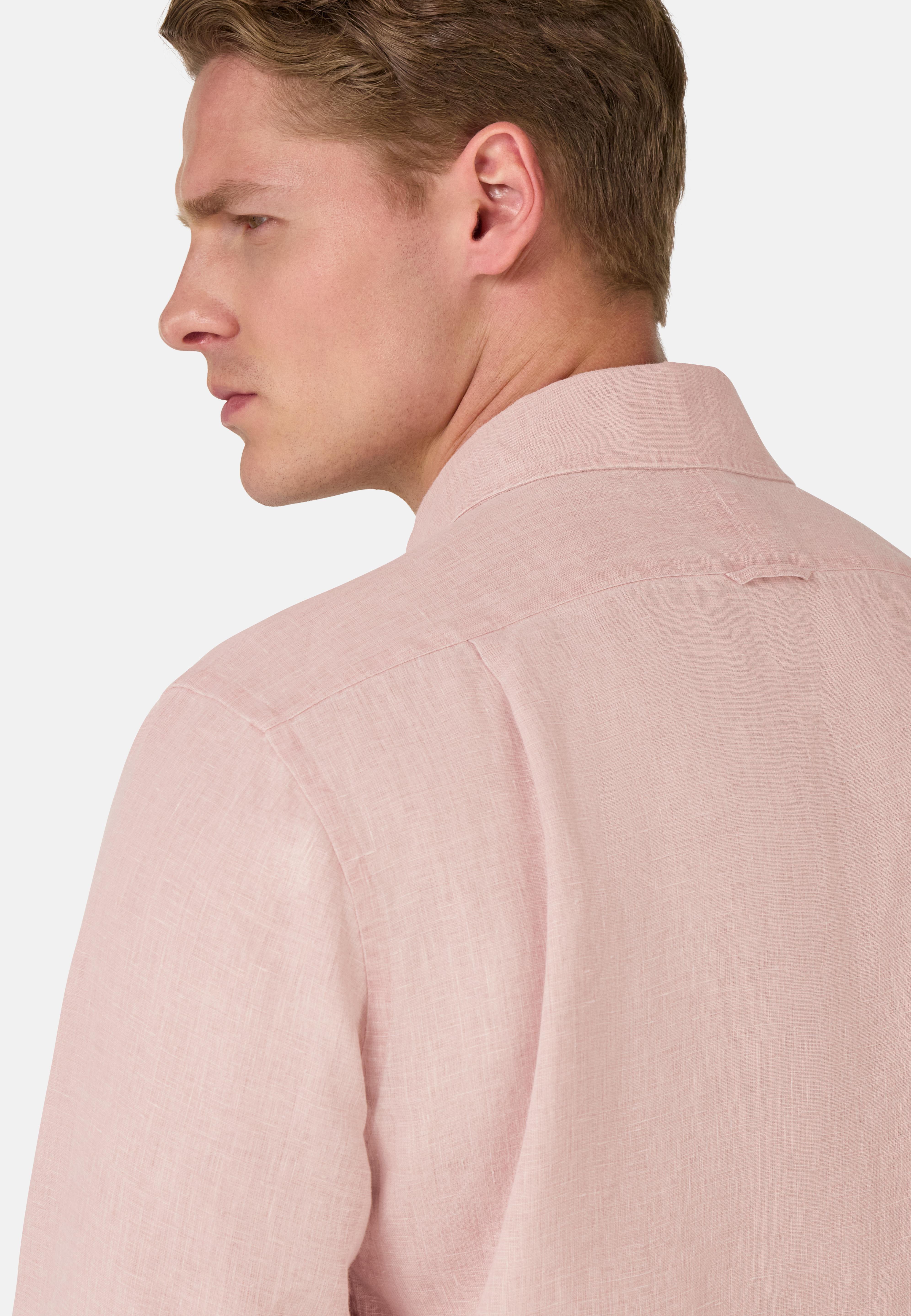 Regular Fit Linen Shirt Pink, , large image number 2