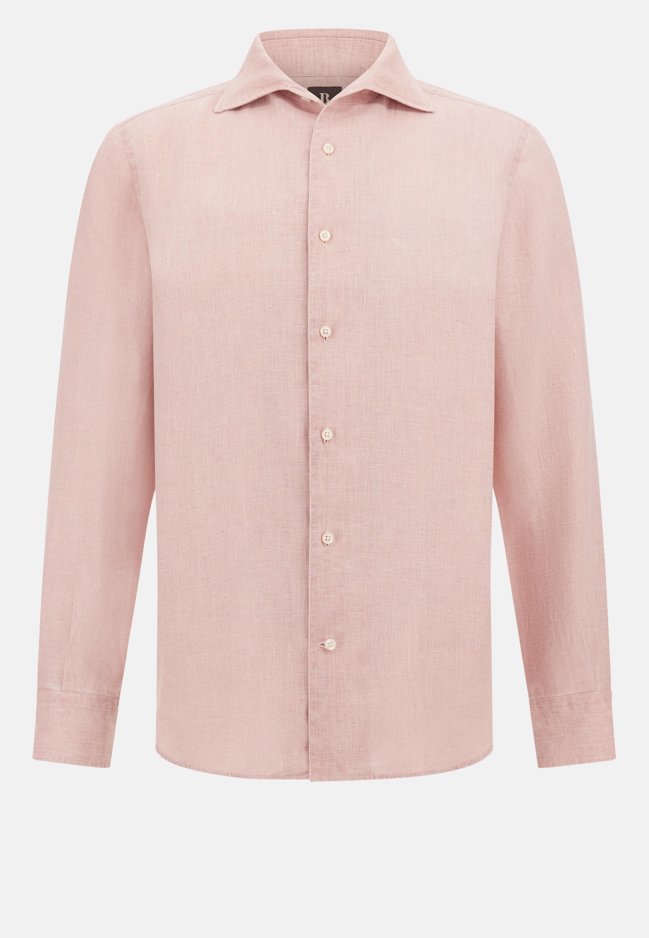 Regular Fit Linen Shirt Pink, , large image number 3