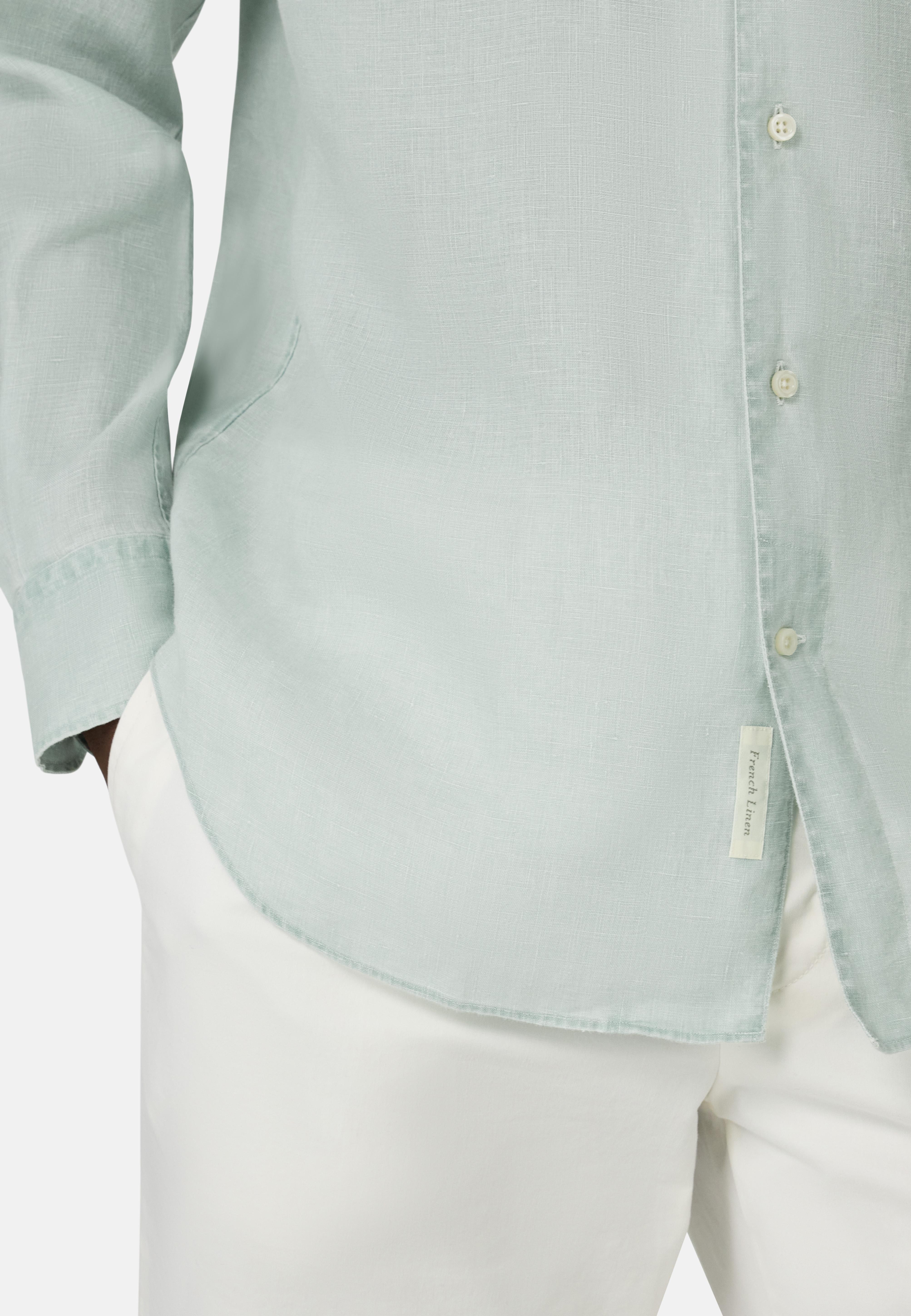 Regular Fit Linen Shirt Green, , large image number 2