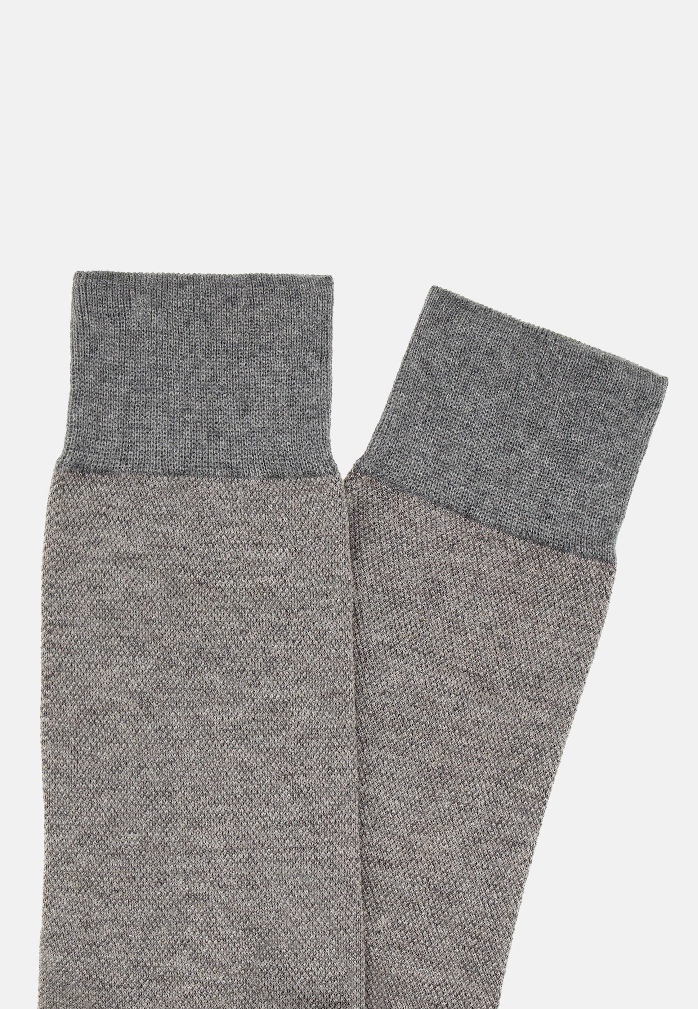 Cotton Oxford Socks Grey, , medium