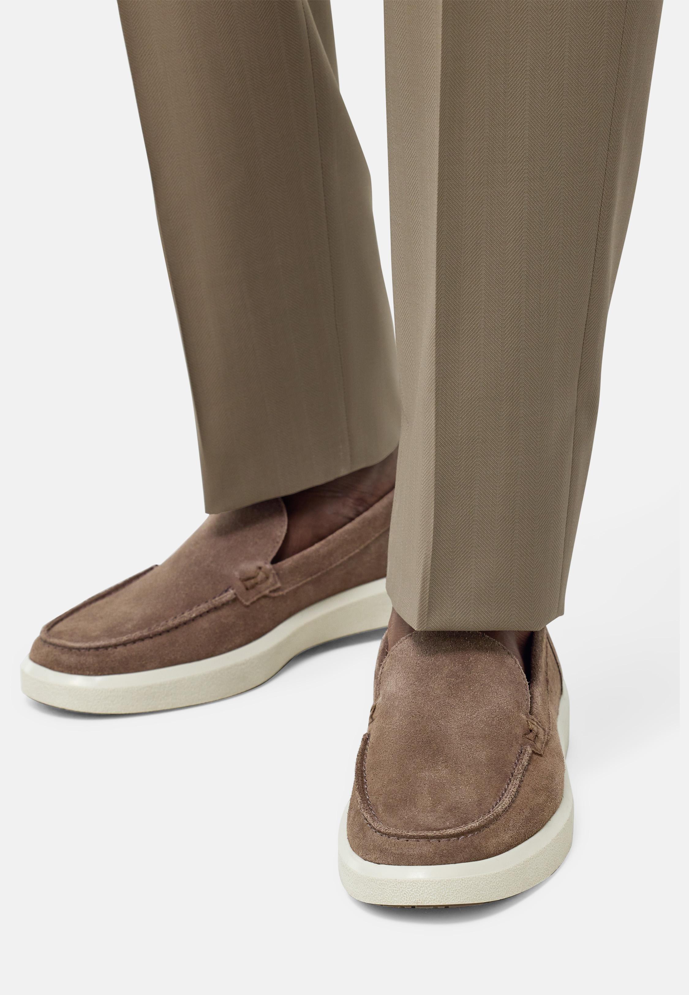 Stratus Loafers In Suede Leather Brown, , large image number 0
