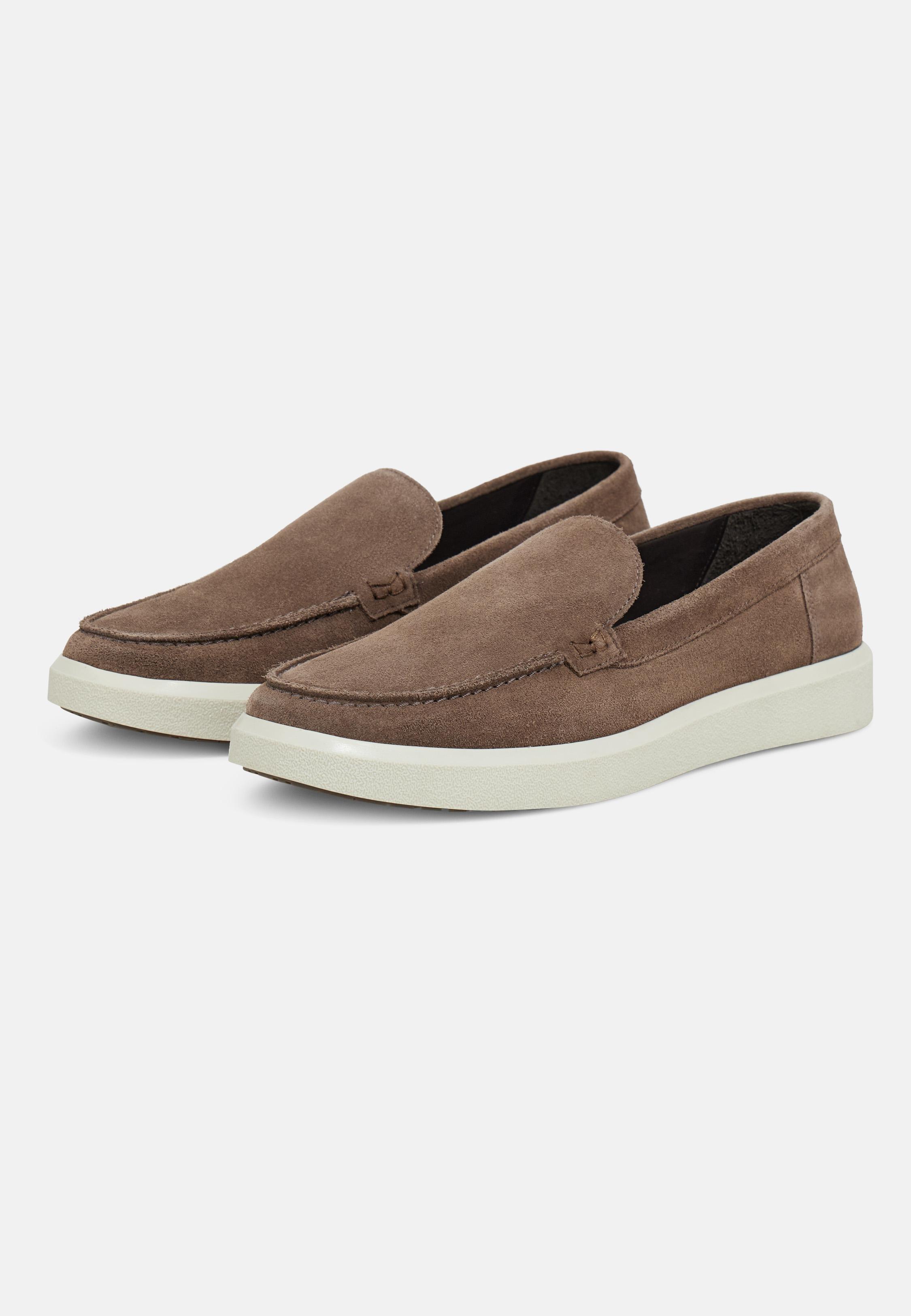 Stratus Loafers In Suede Leather Brown, , large image number 1