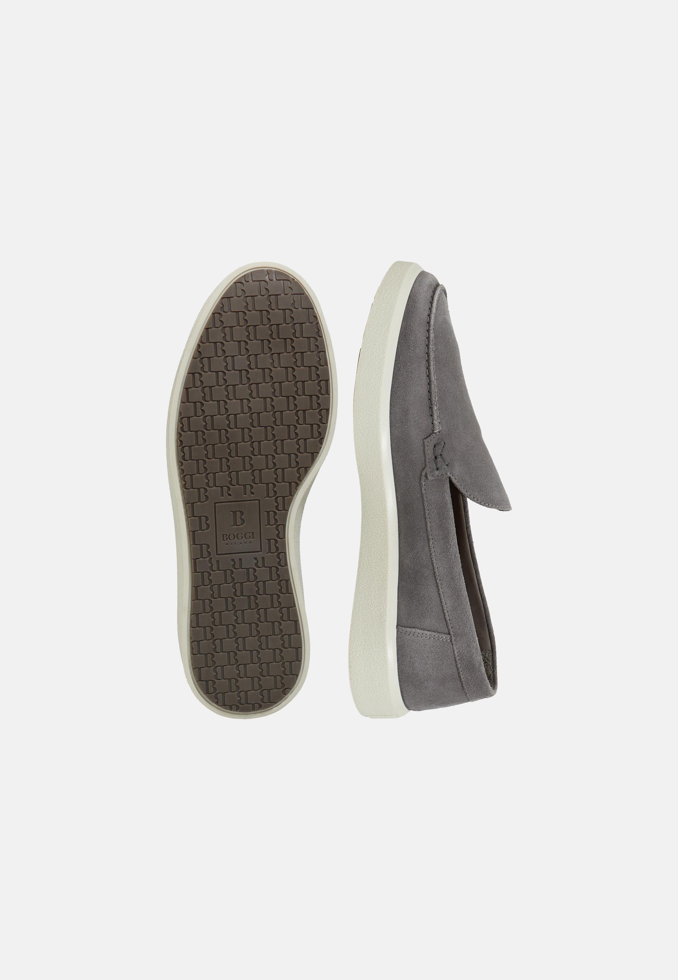 Stratus Loafers In Suede Leather Grey, , large image number 2
