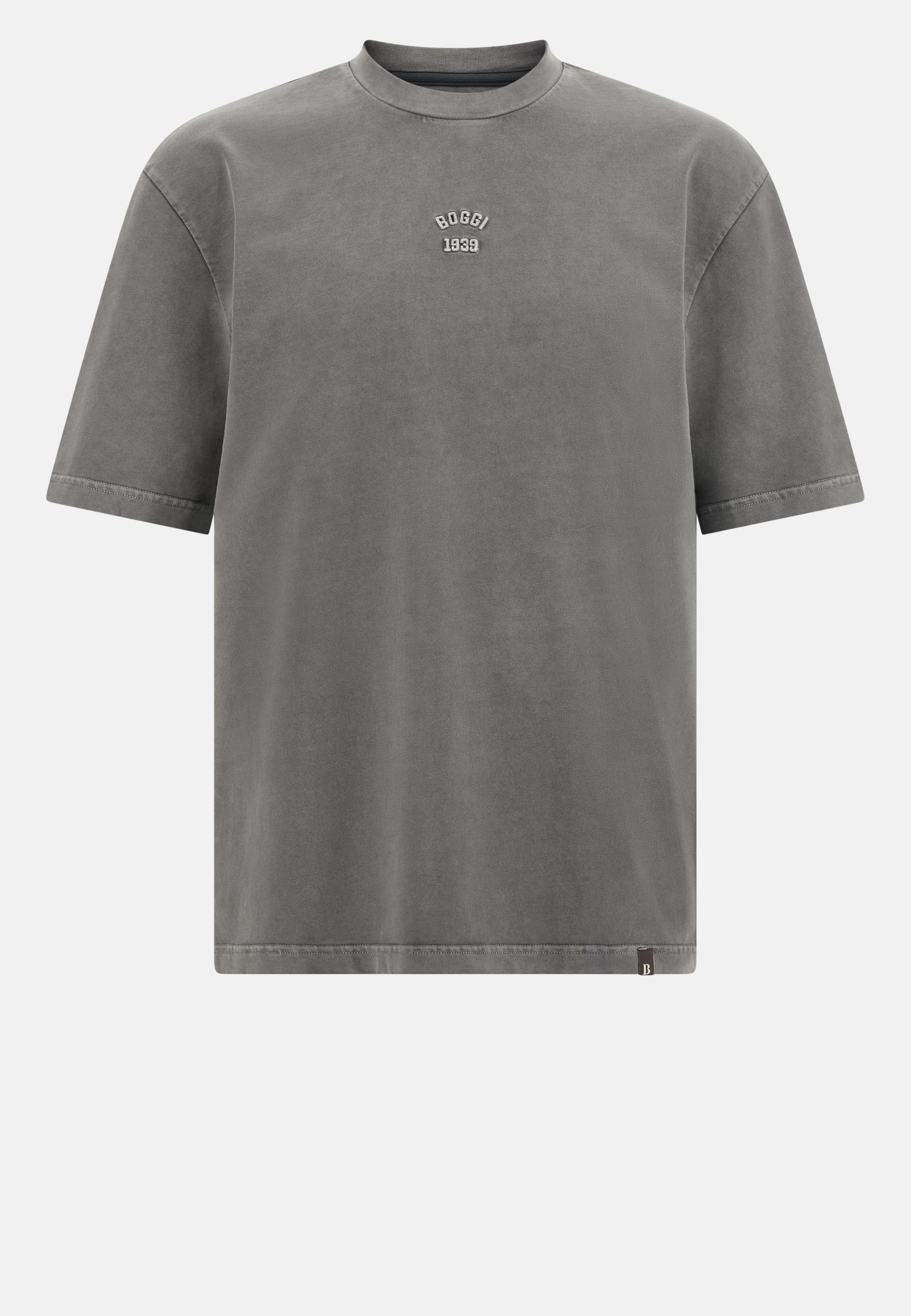 Grey Cotton Jersey T-Shirt, , large image number 5