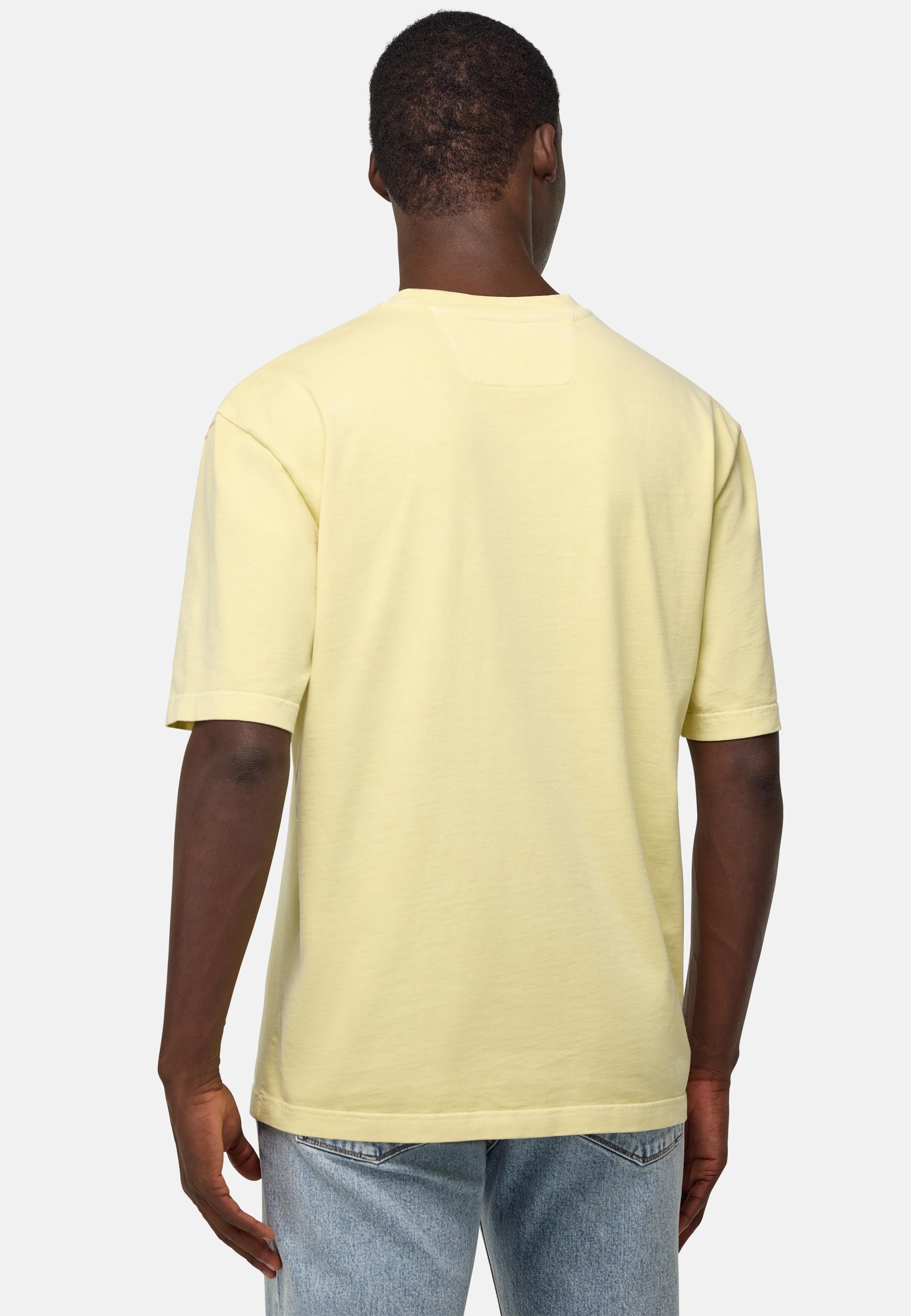 Yellow Cotton Jersey T-Shirt, , large image number 3