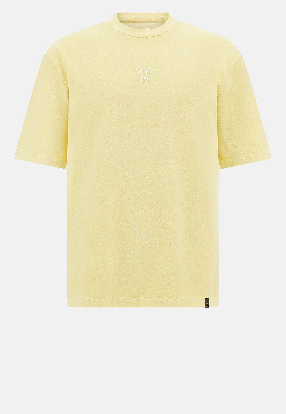 Yellow Cotton Jersey T-Shirt, , large image number 6