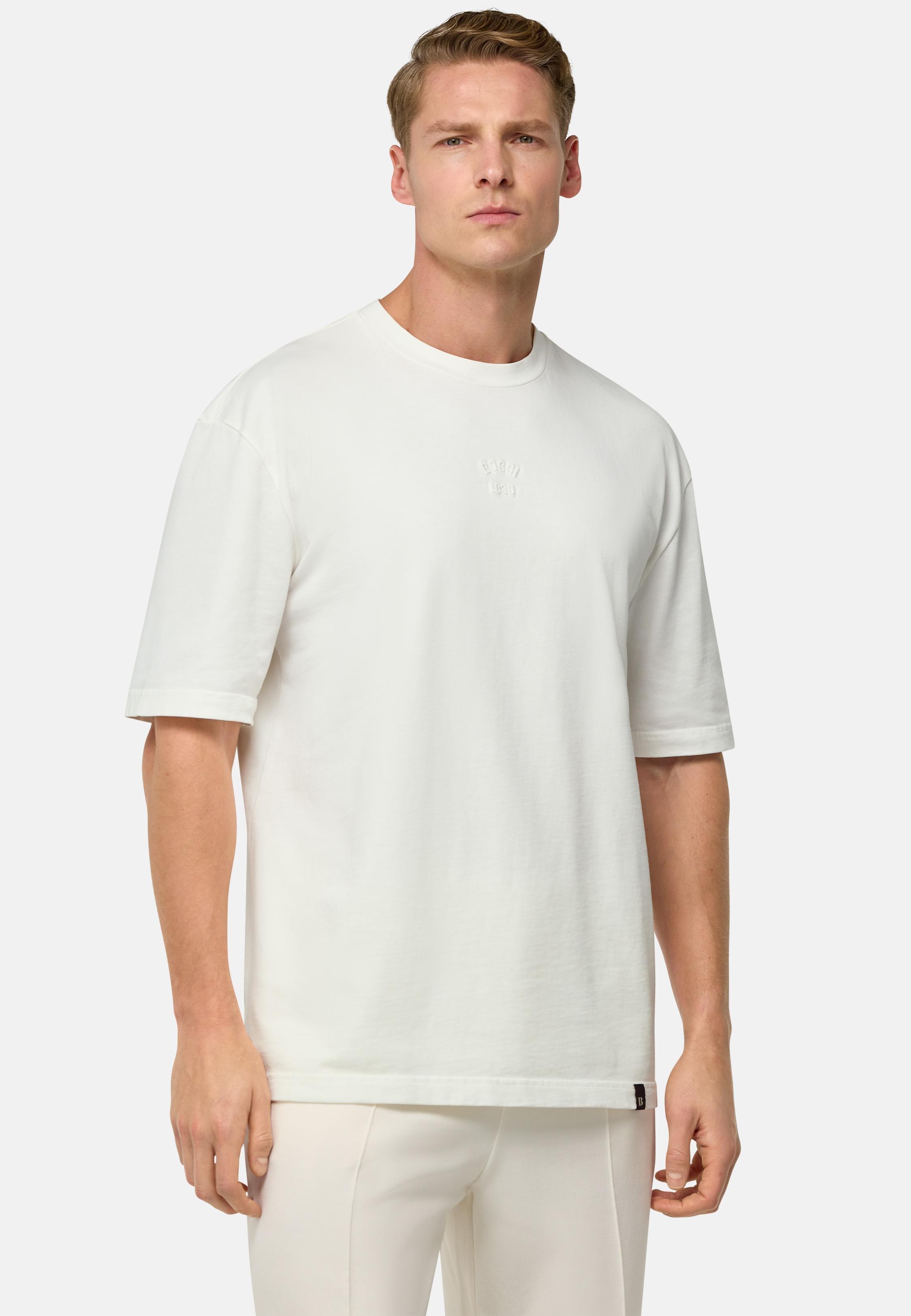 White Solid Basic T-Shirt, , large image number 1