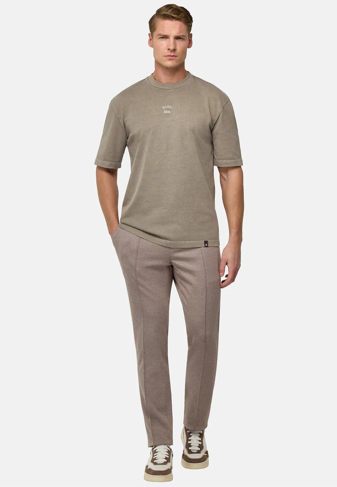 Beige Plain Basic T-Shirt, , large image number 0
