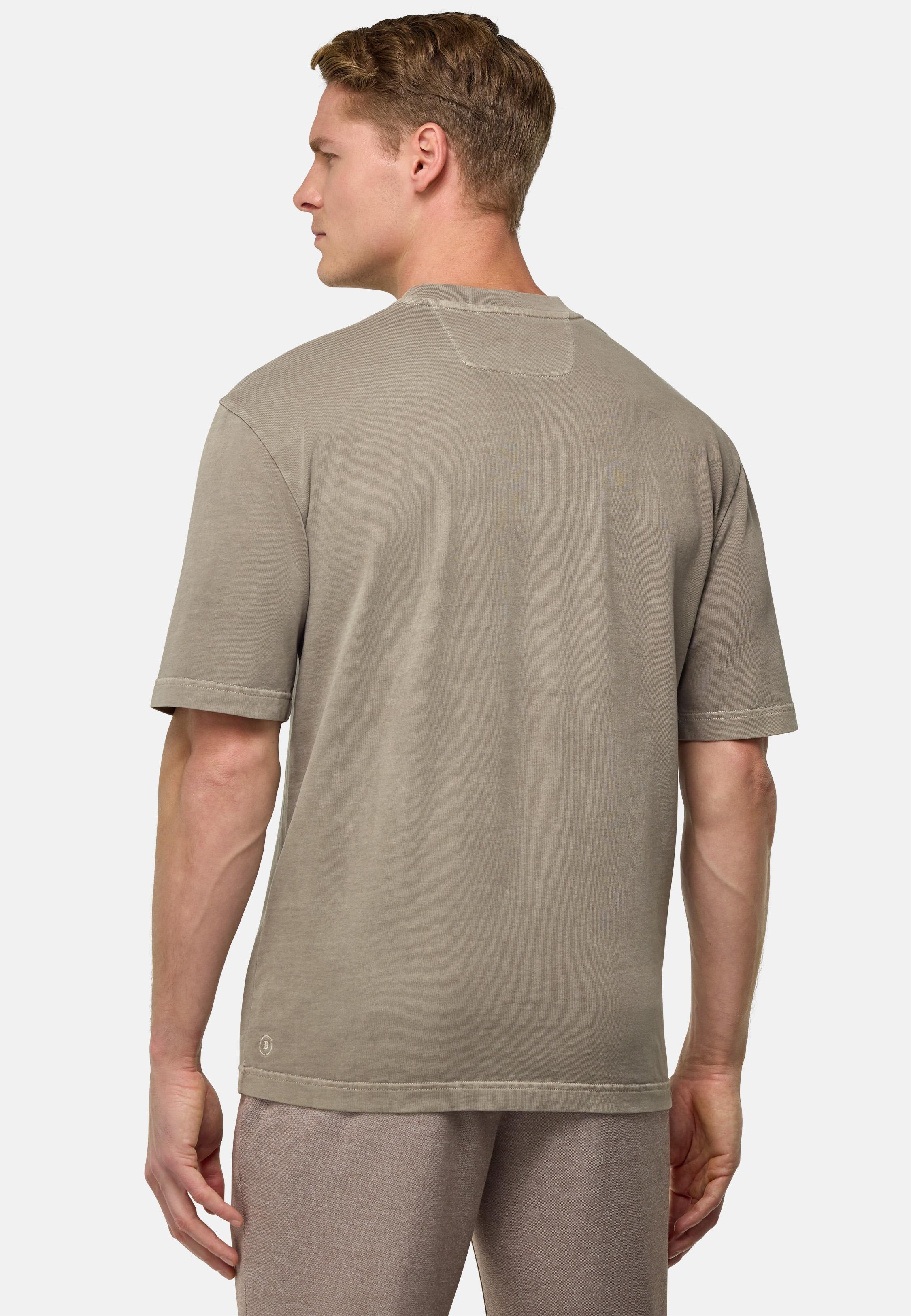 Beige Cotton Jersey T-Shirt, , large image number 3