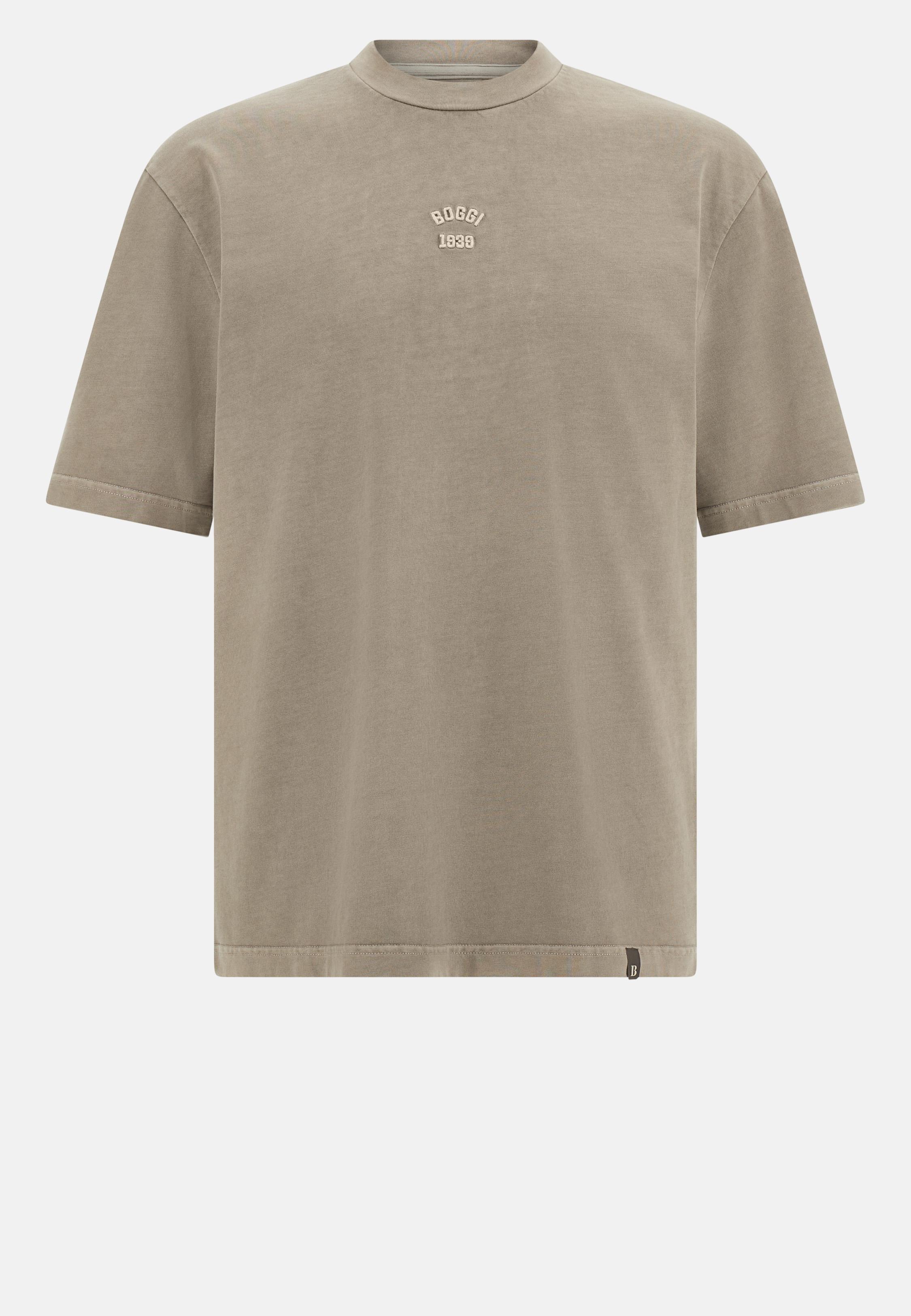 Cotton Jersey T-Shirt Brown, , large image number 5