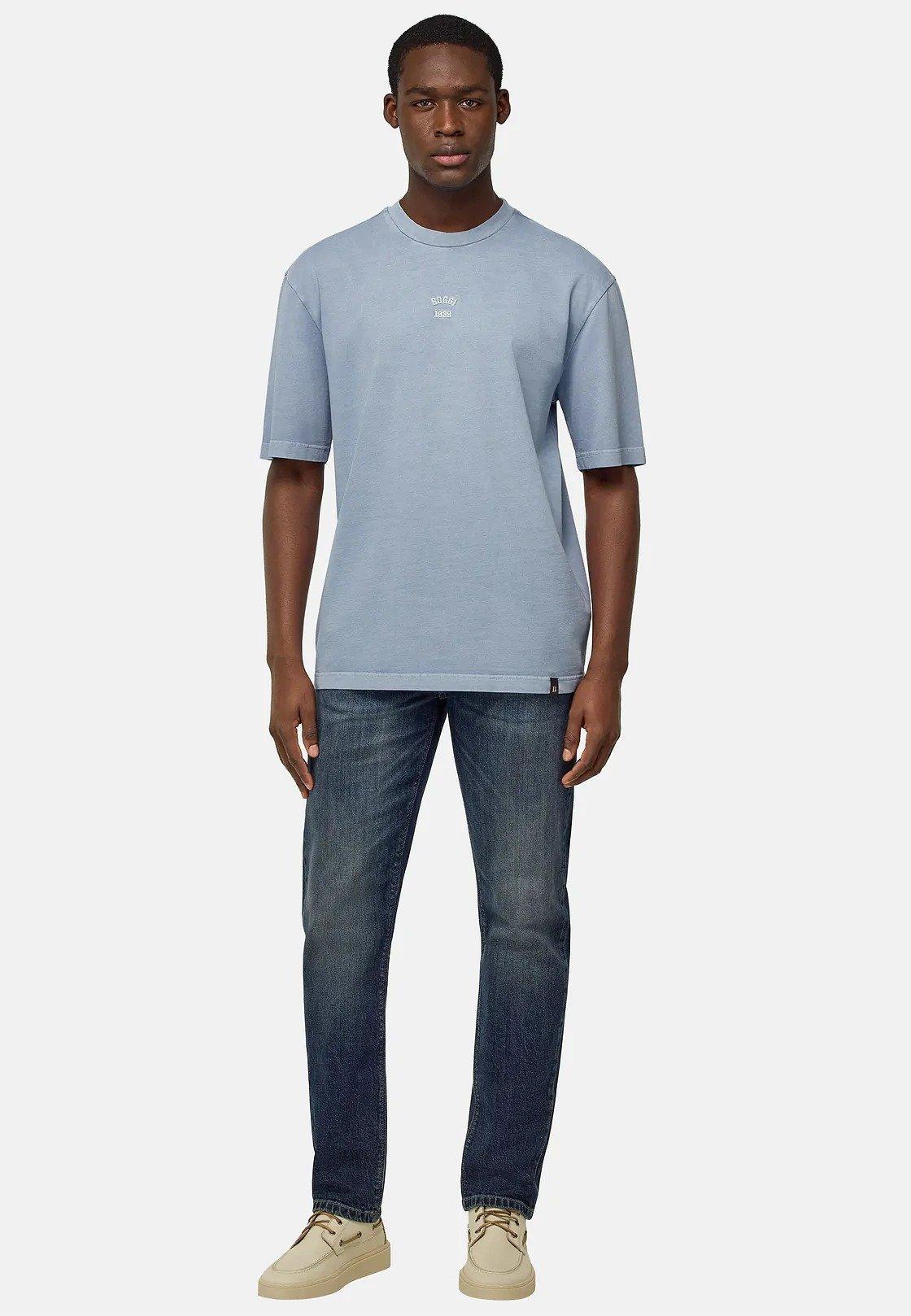 Cotton Jersey T-Shirt Blue, , large image number 0
