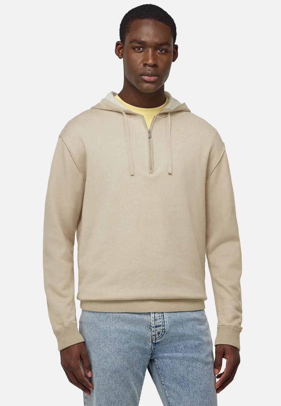 Beige Solid Casual Jumper, , large image number 2