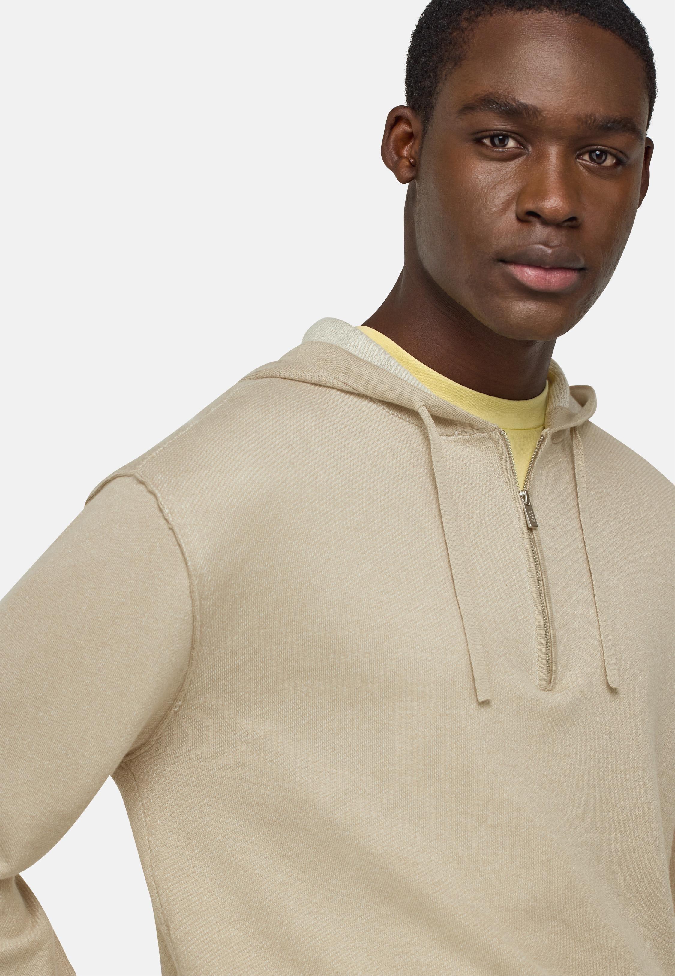 Beige Solid Casual Jumper, , large image number 5