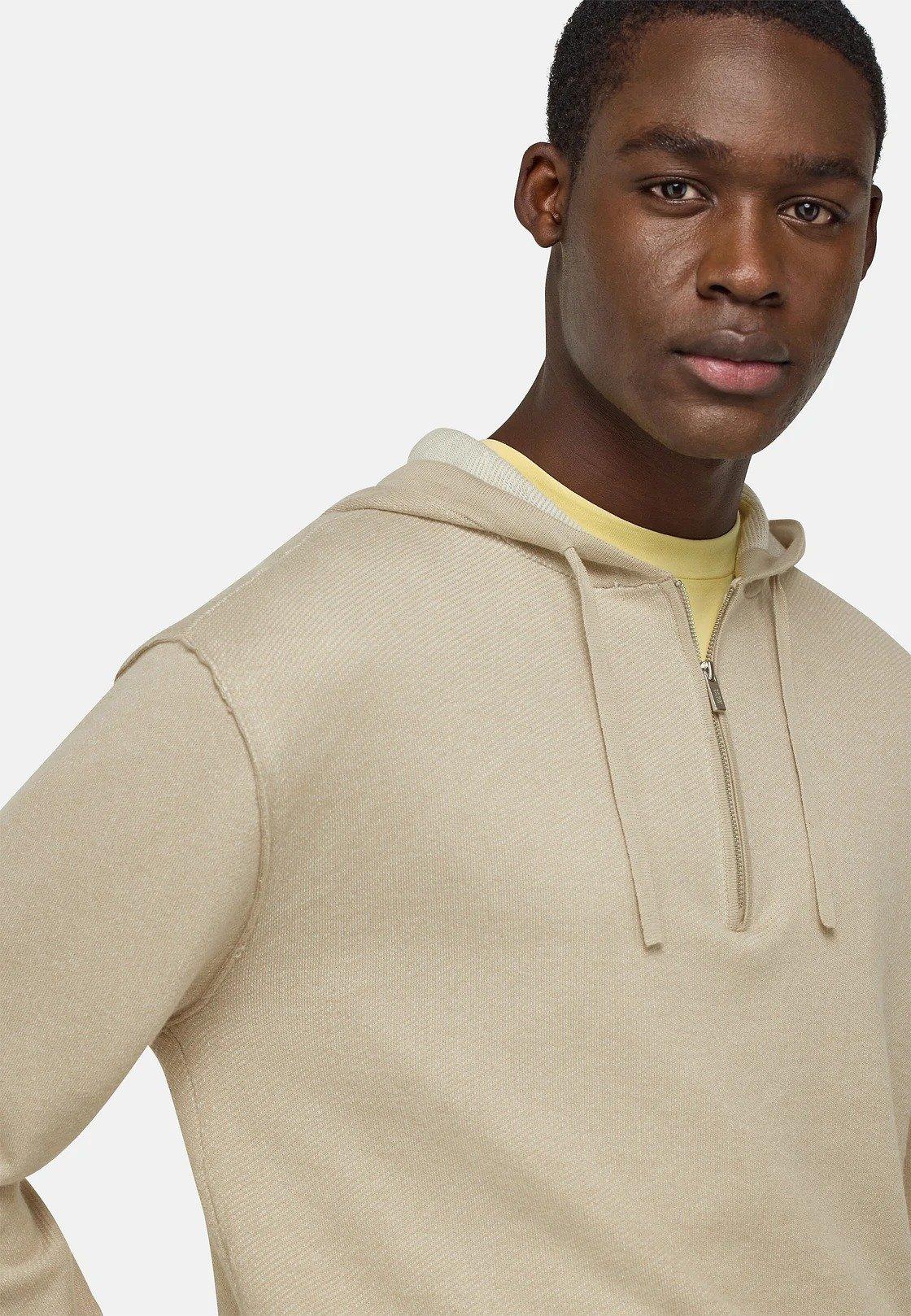 Beige Solid Casual Jumper, , large image number 6
