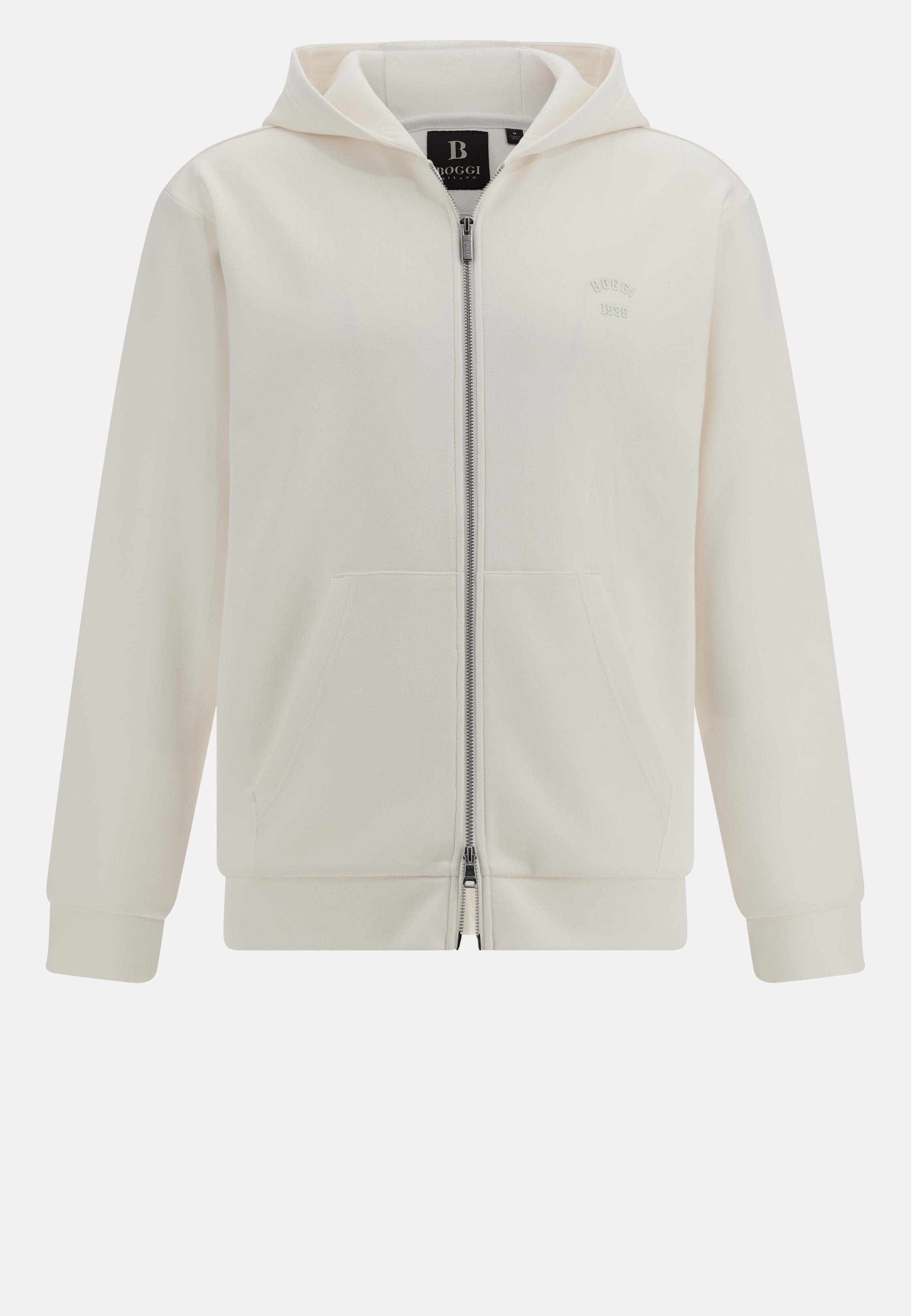 Cream Solid Casual Sweatshirt, , large image number 7