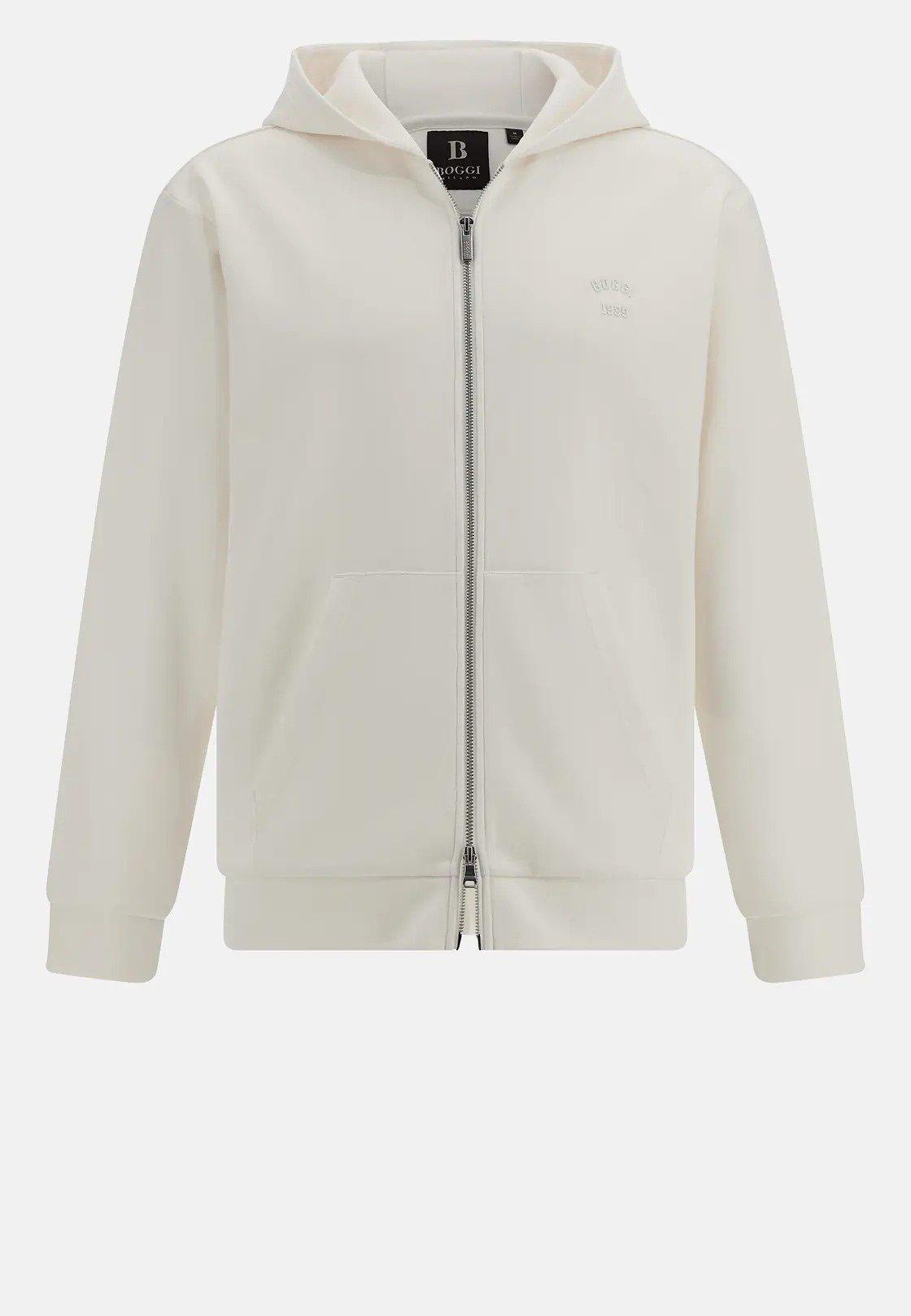 Cream Solid Casual Sweatshirt, , large image number 8